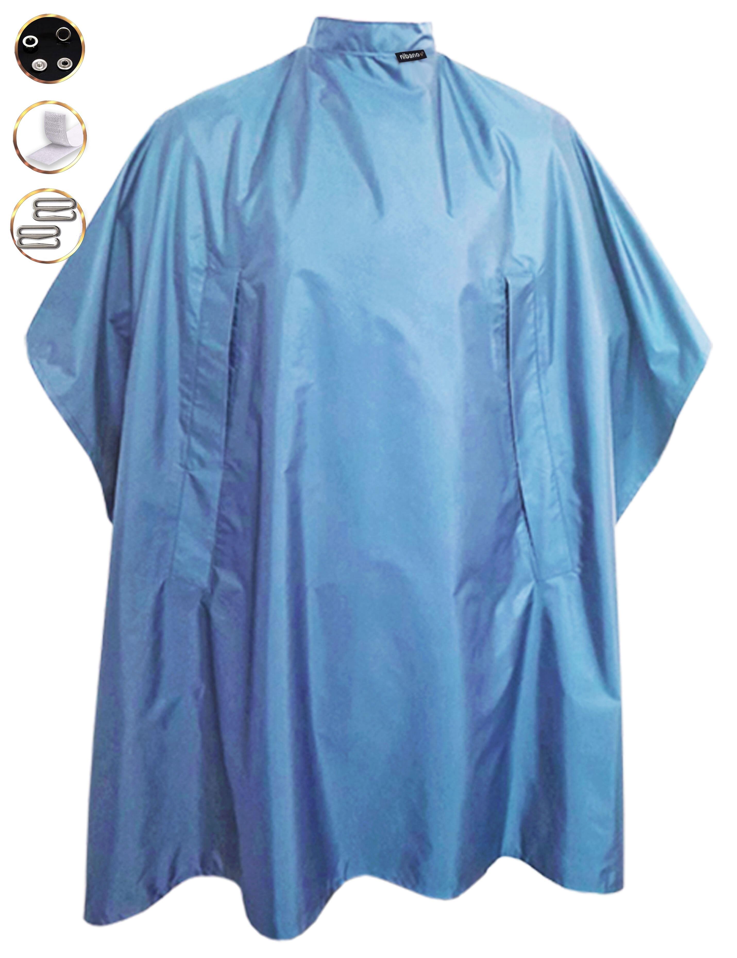 Nibano Hairdressing gown with hand slits Light Blue