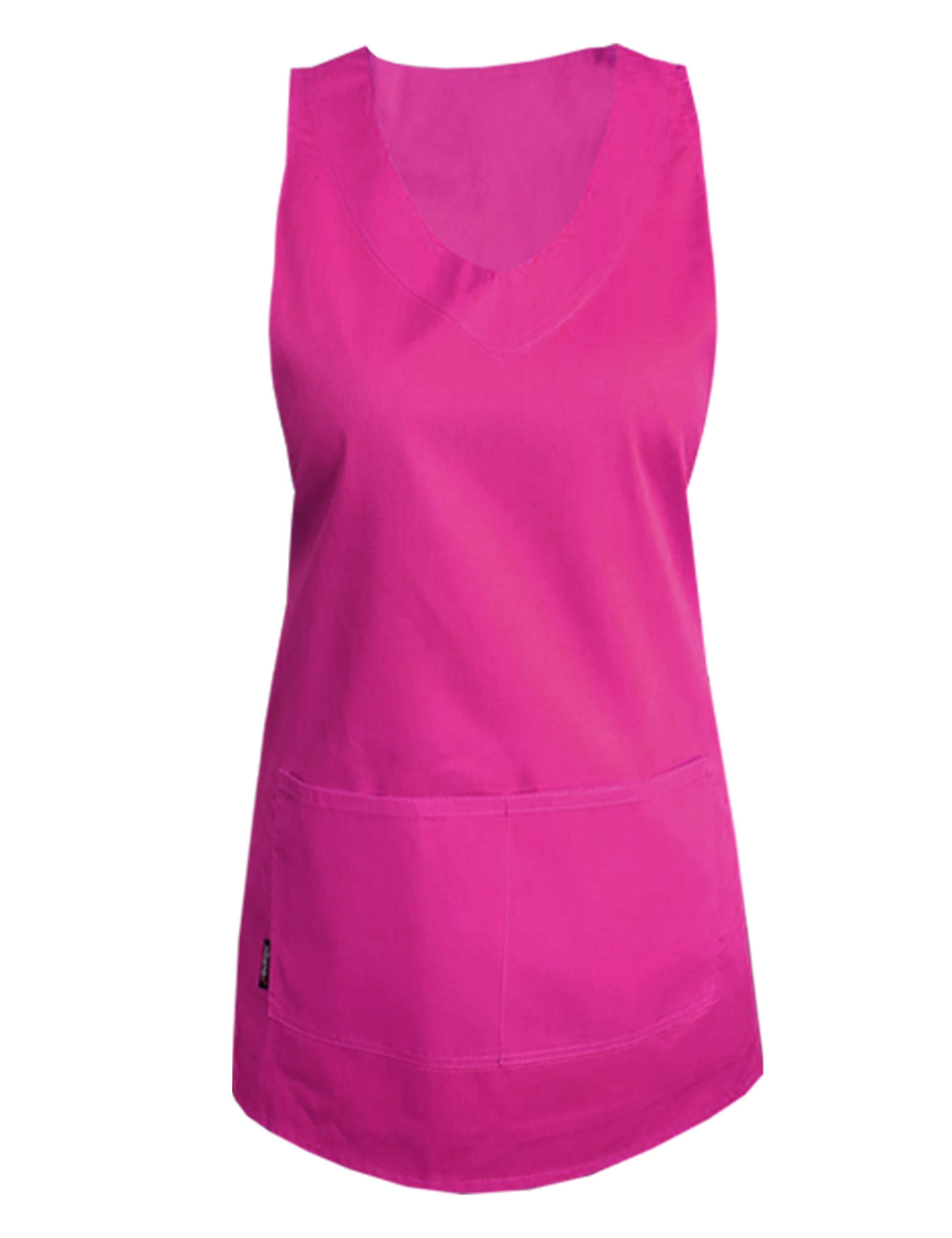 Professional hot pink waterproof wrap around apron for salons