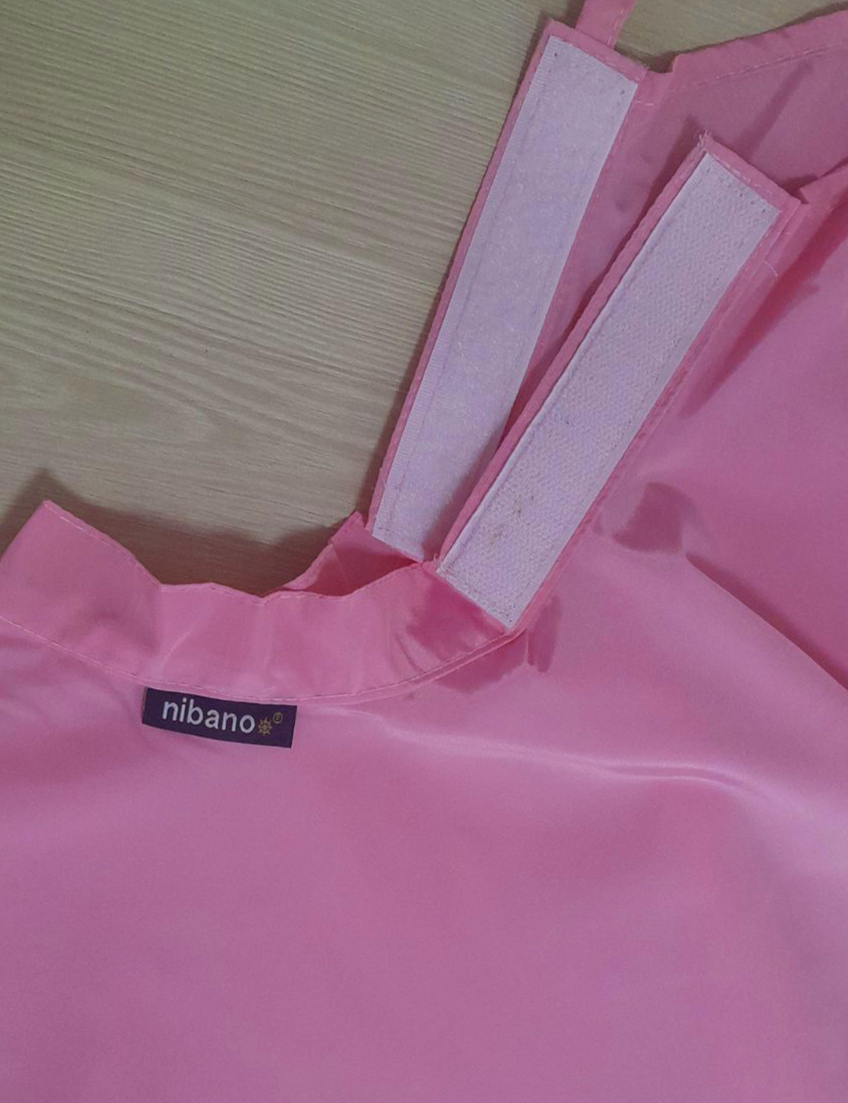 Hairdressing gown with velcro closing pink barbie