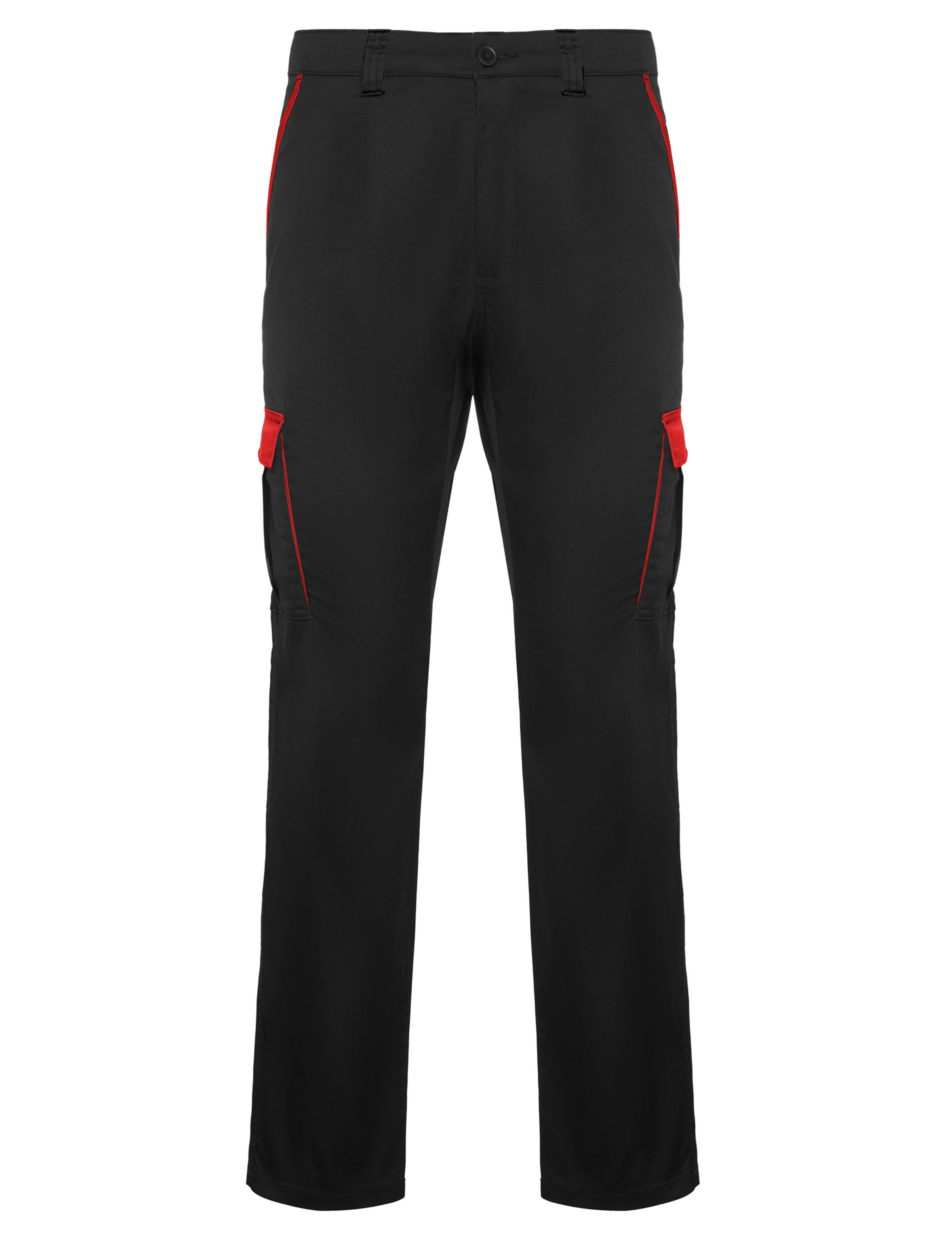 Professional Bicolour workwear trouser black/red