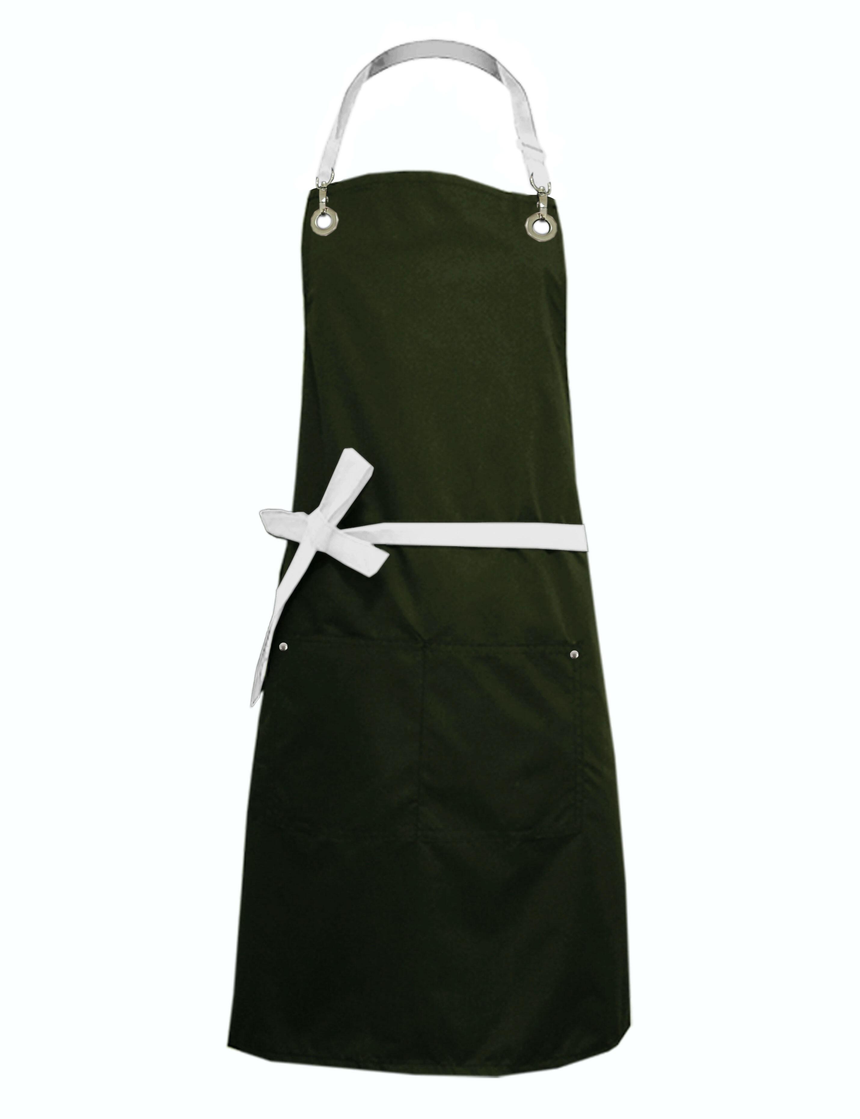 Nibano waterproof bi-colour luxury hairdressing and grooming apron vintage green