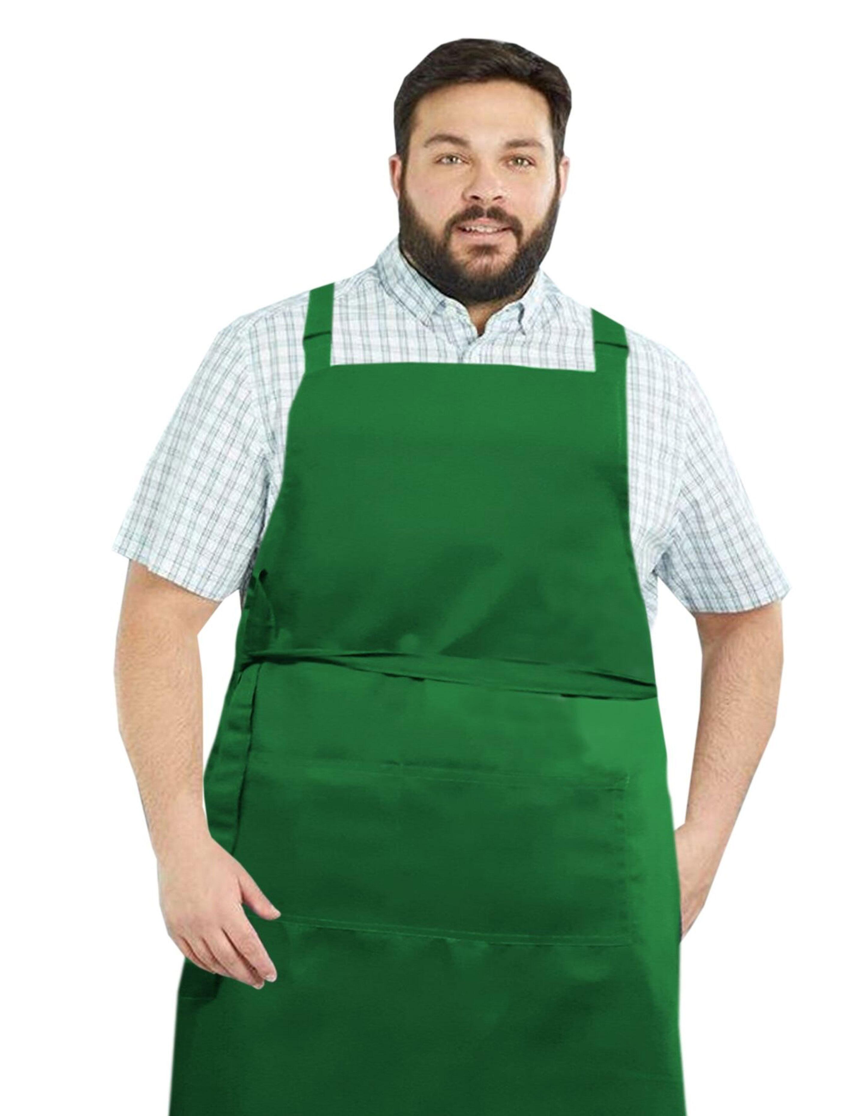 Plain Kelly Greene bib apron in plus size for chefs, baristas