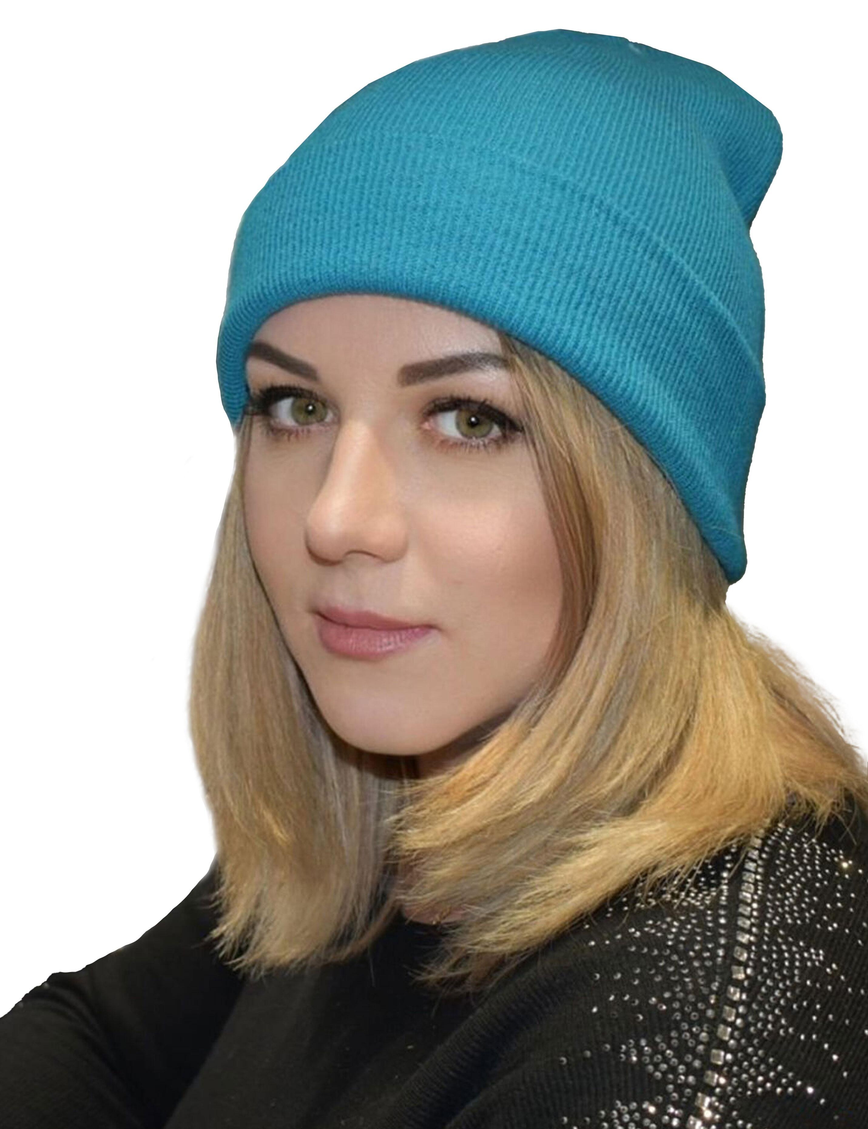 Winter hat beanie teal