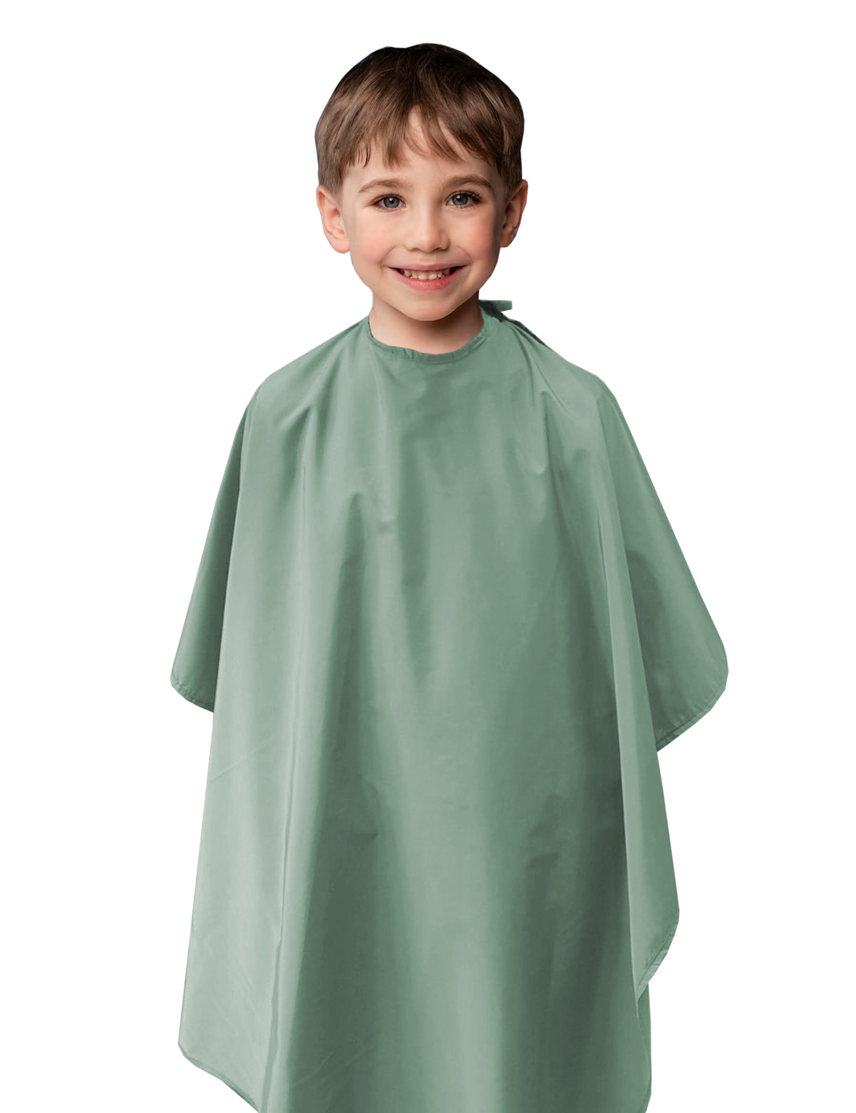 Children’s salon cape in Sage for haircuts