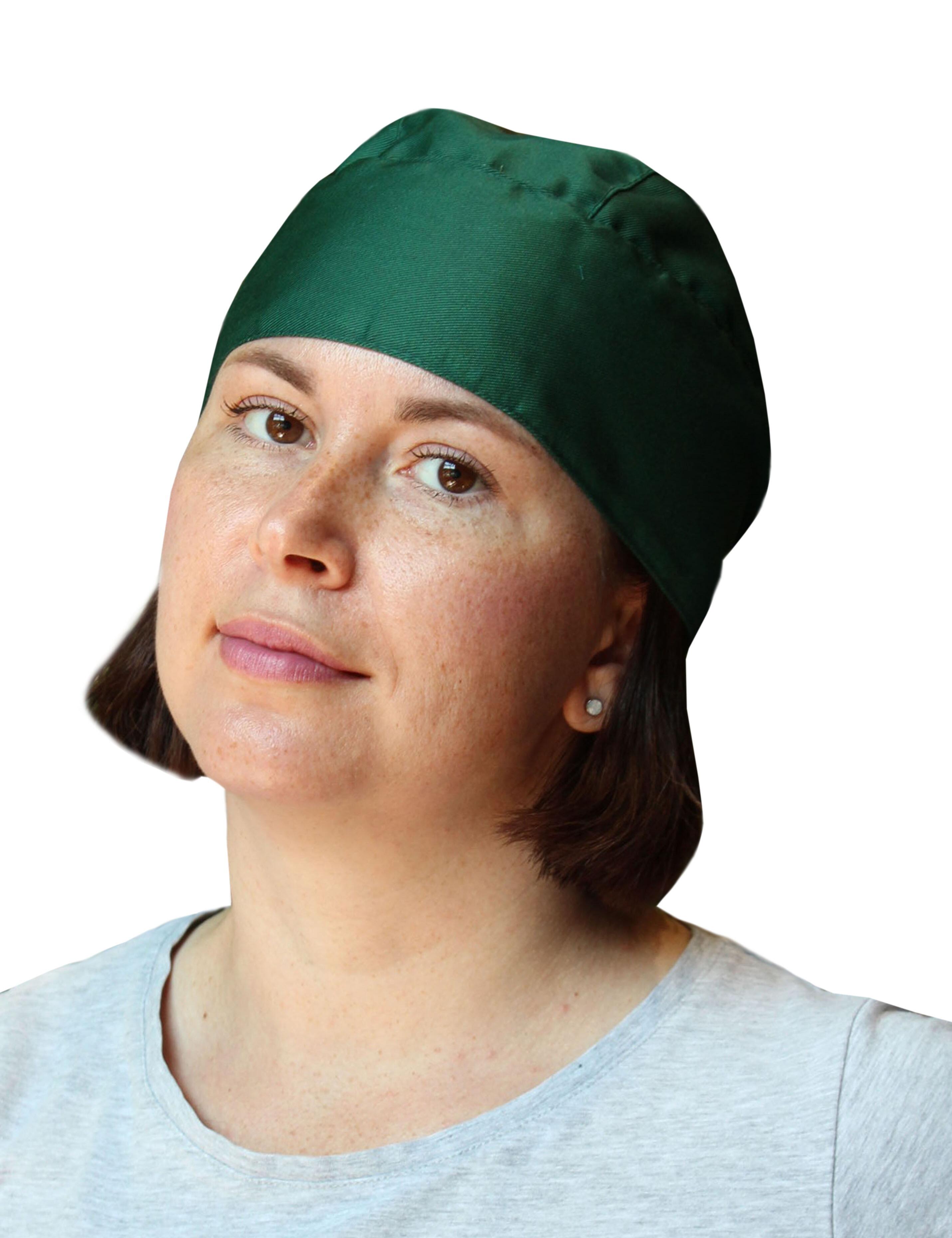 Chef bandana bottle green plain and embroidered option