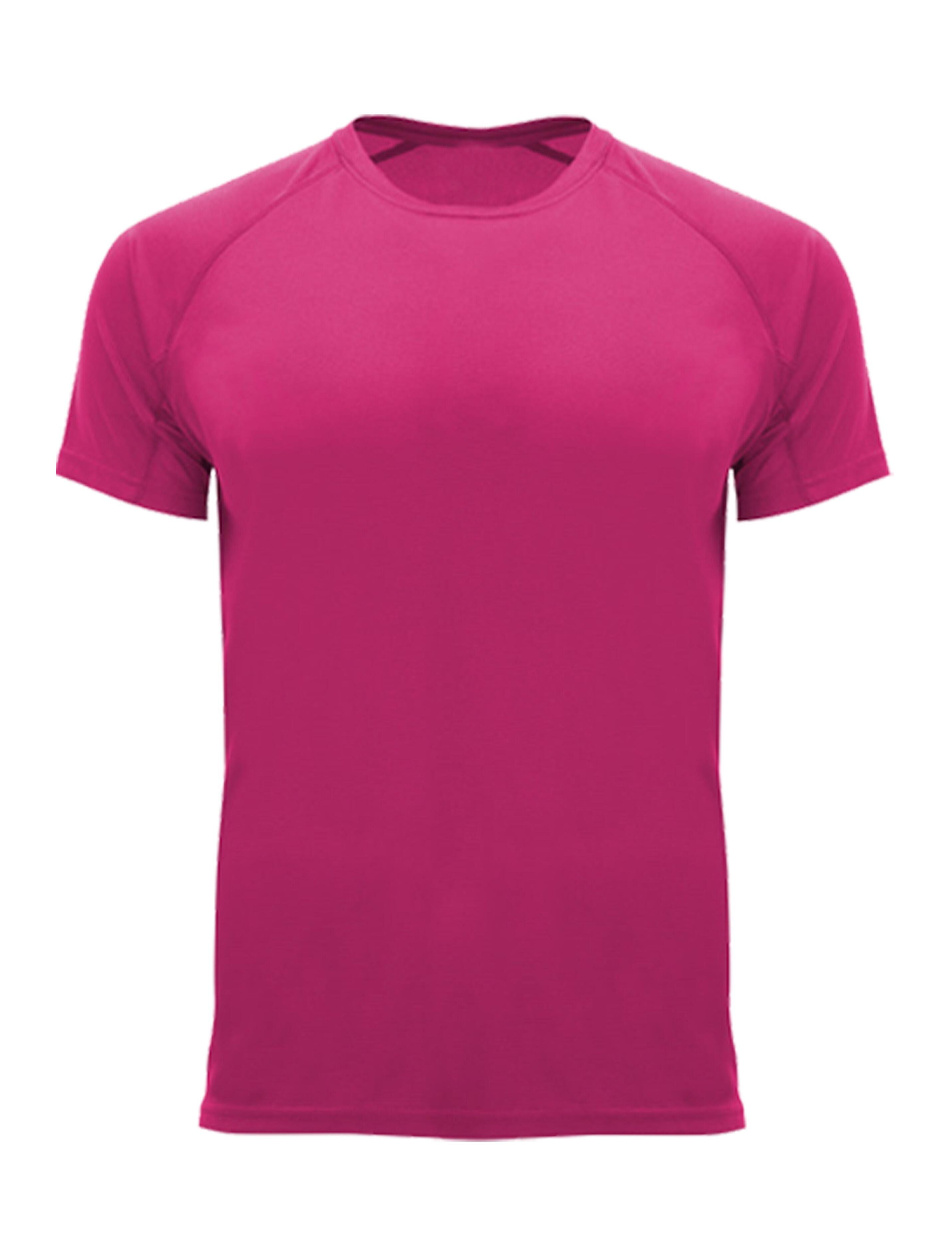 Hot pink dri fit gym and fitness t shirt plain or printed