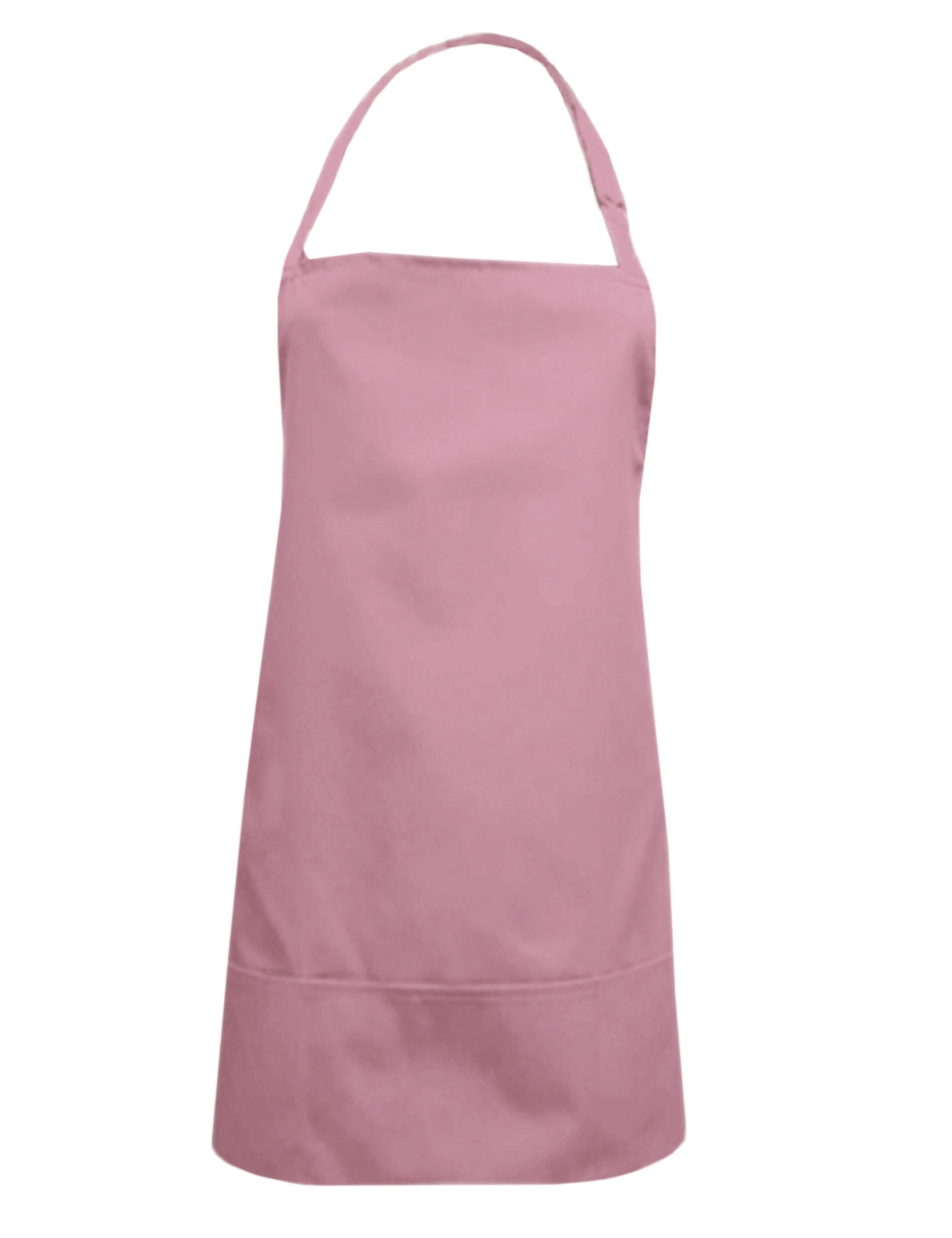 Rose Gold short bib apron with option for custom print or embroidery