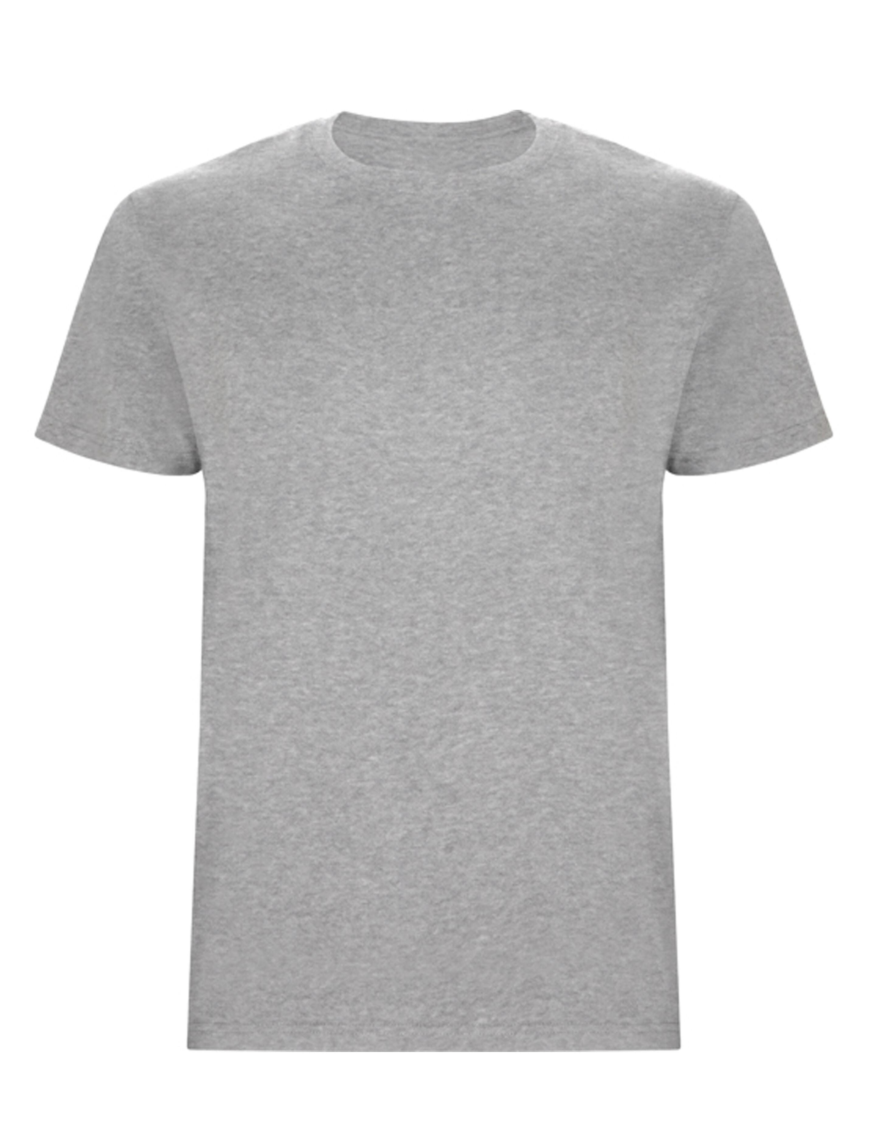 Heather Grey heavyweight kids t-shirt durable cotton plain or custom print
