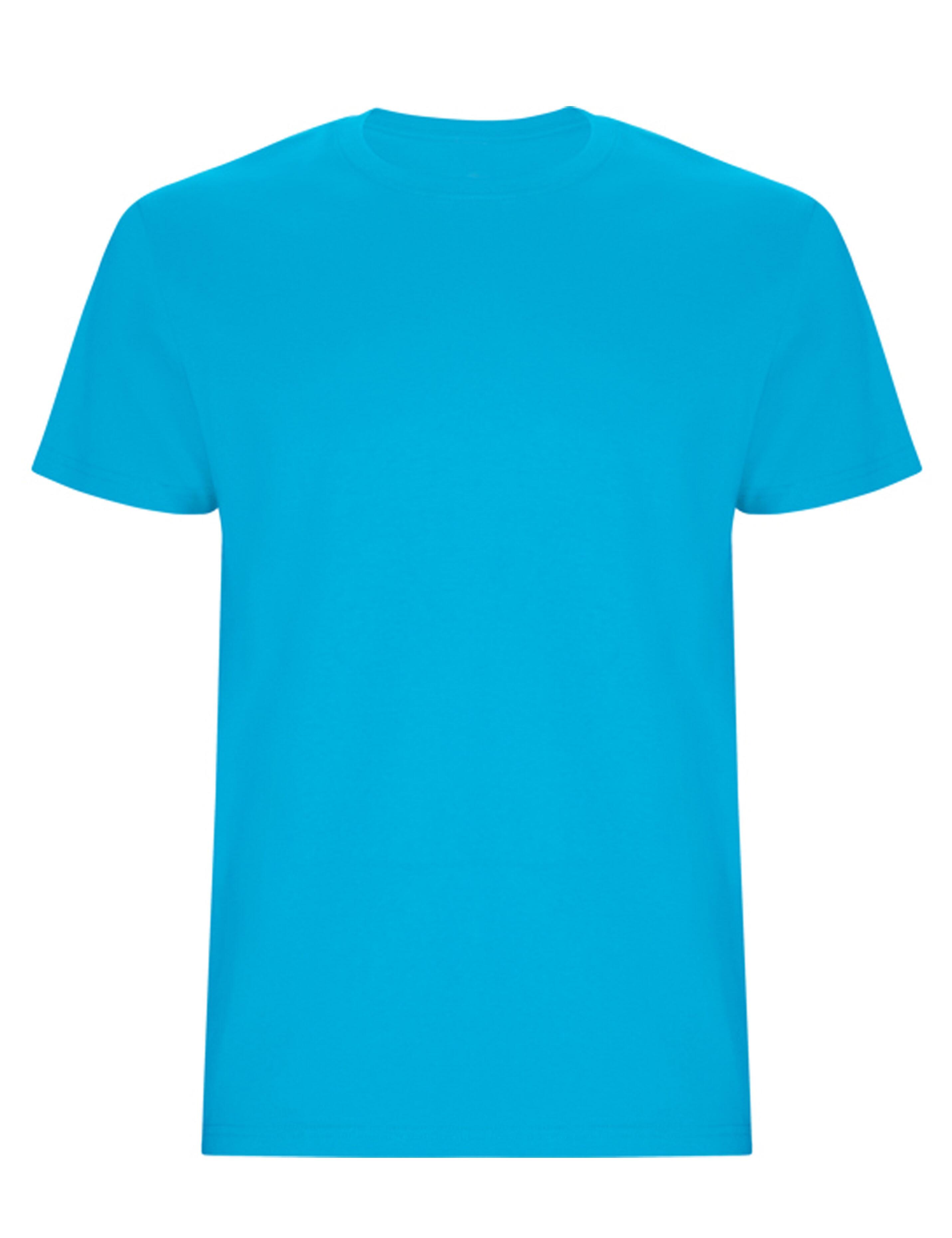 Turquoise heavyweight kids t-shirt durable cotton plain or custom print