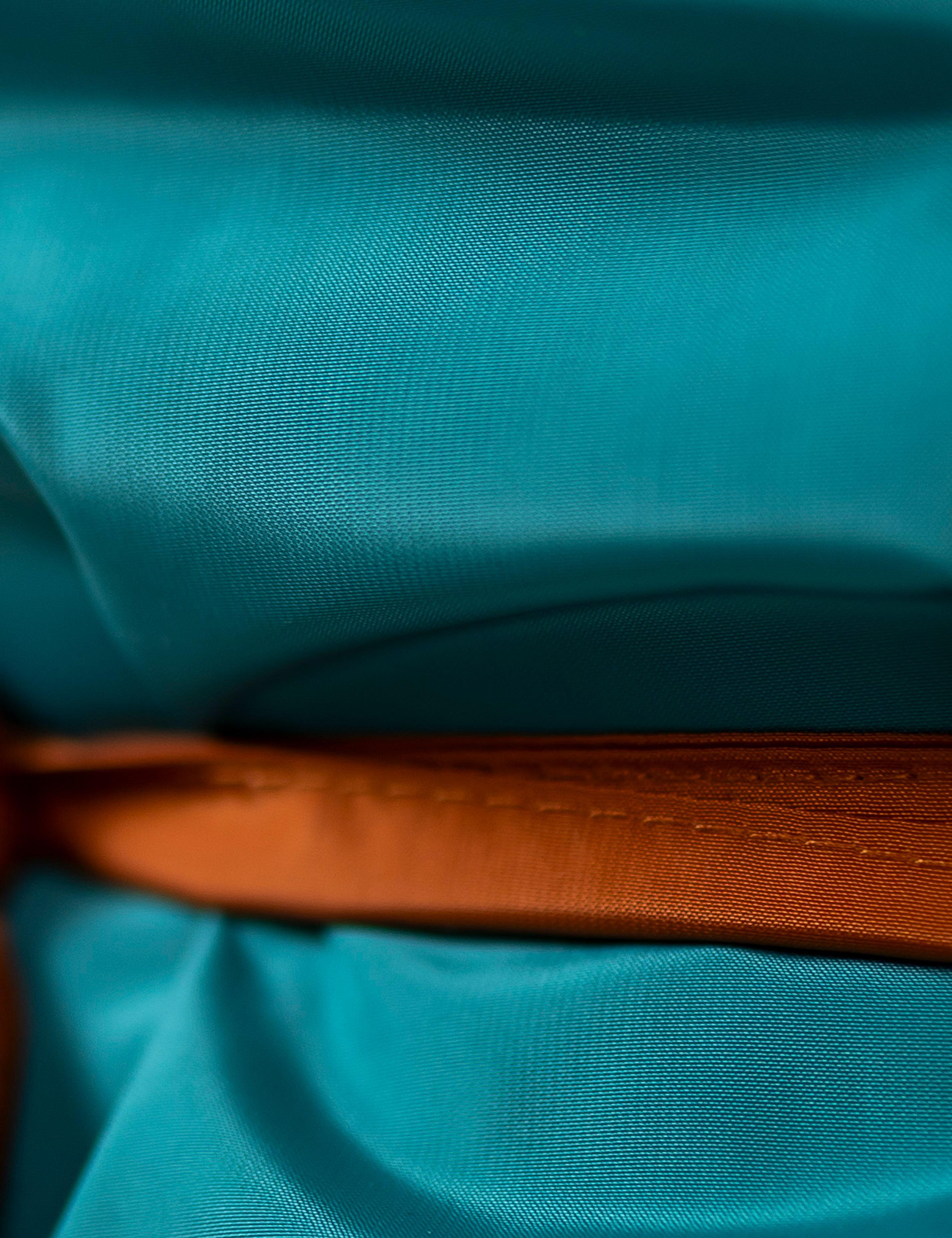 Teal Waterproof Mid-Length Bib Apron for Professional Use