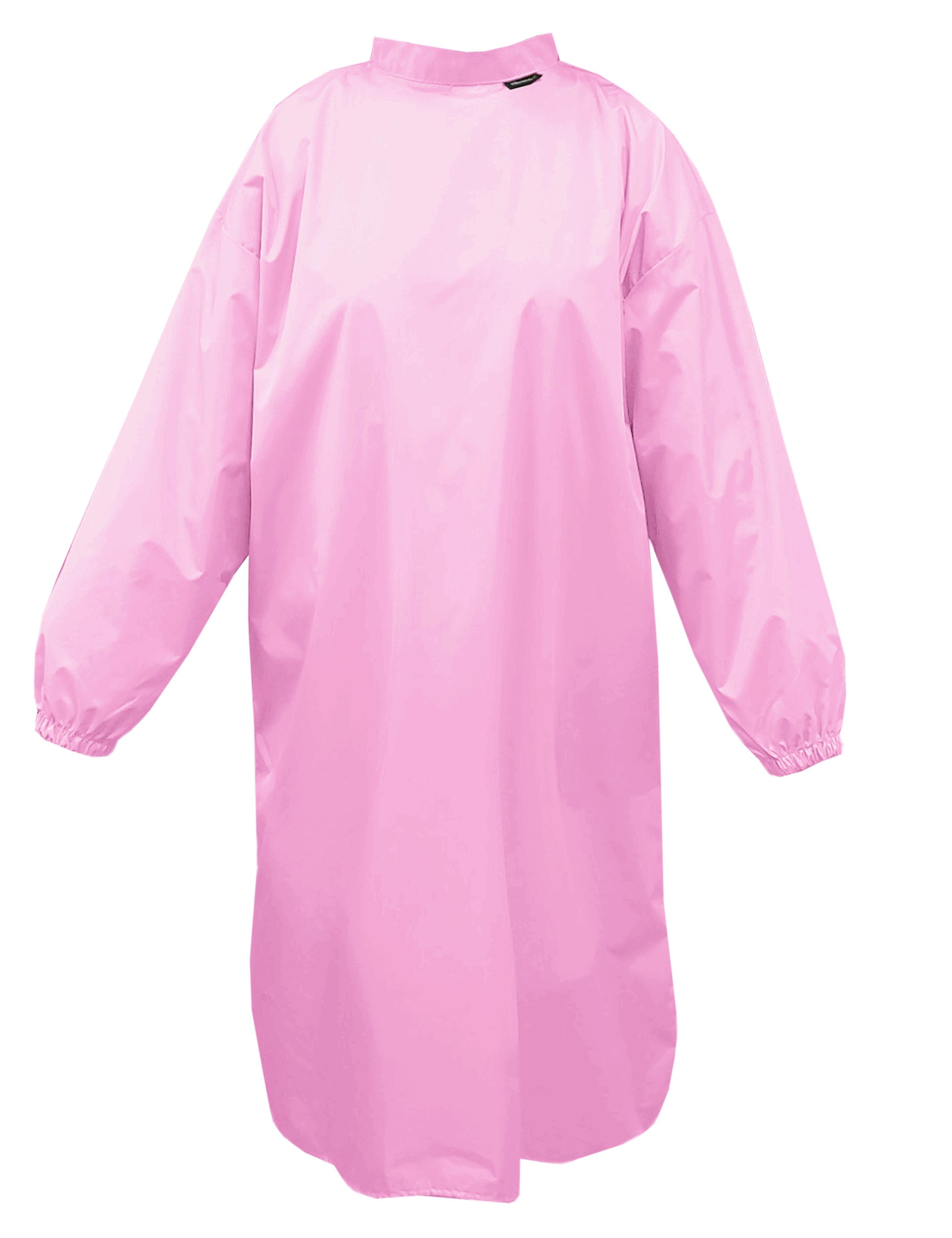 Nibano Hairdressing gown with sleeves pink