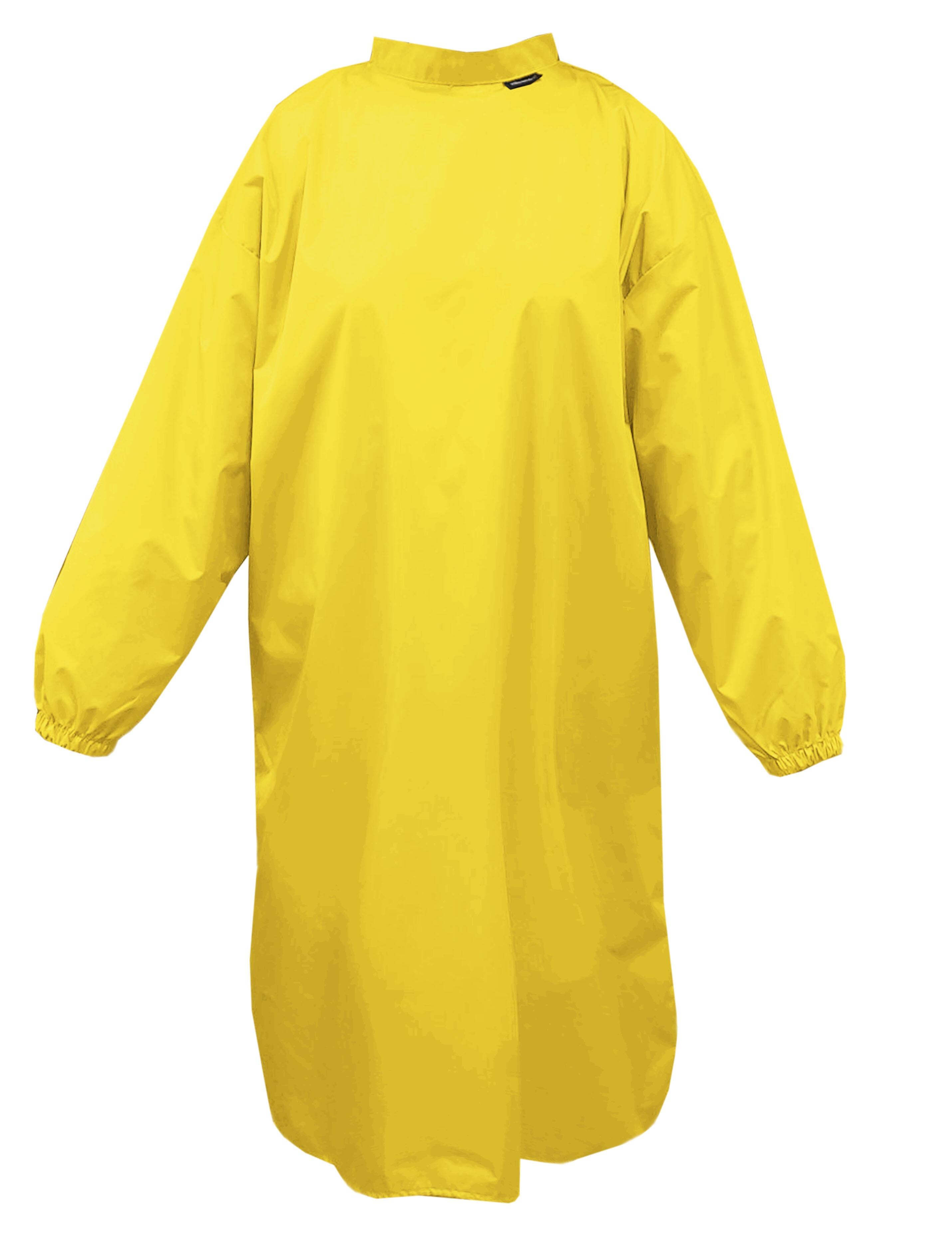 Nibano Hairdressing gown with sleeves yellow
