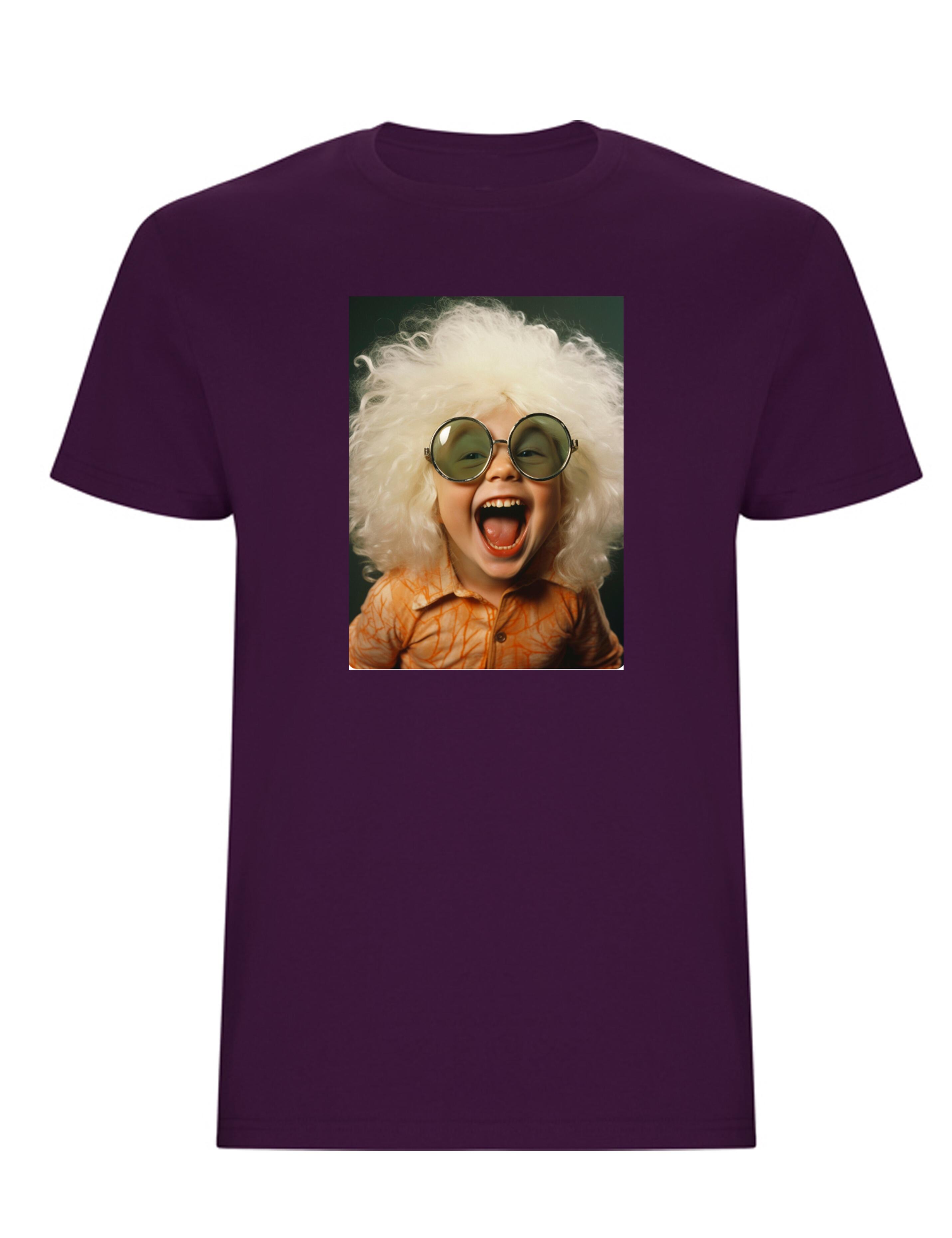 Personalised Kids T-Shirt Purple with photo