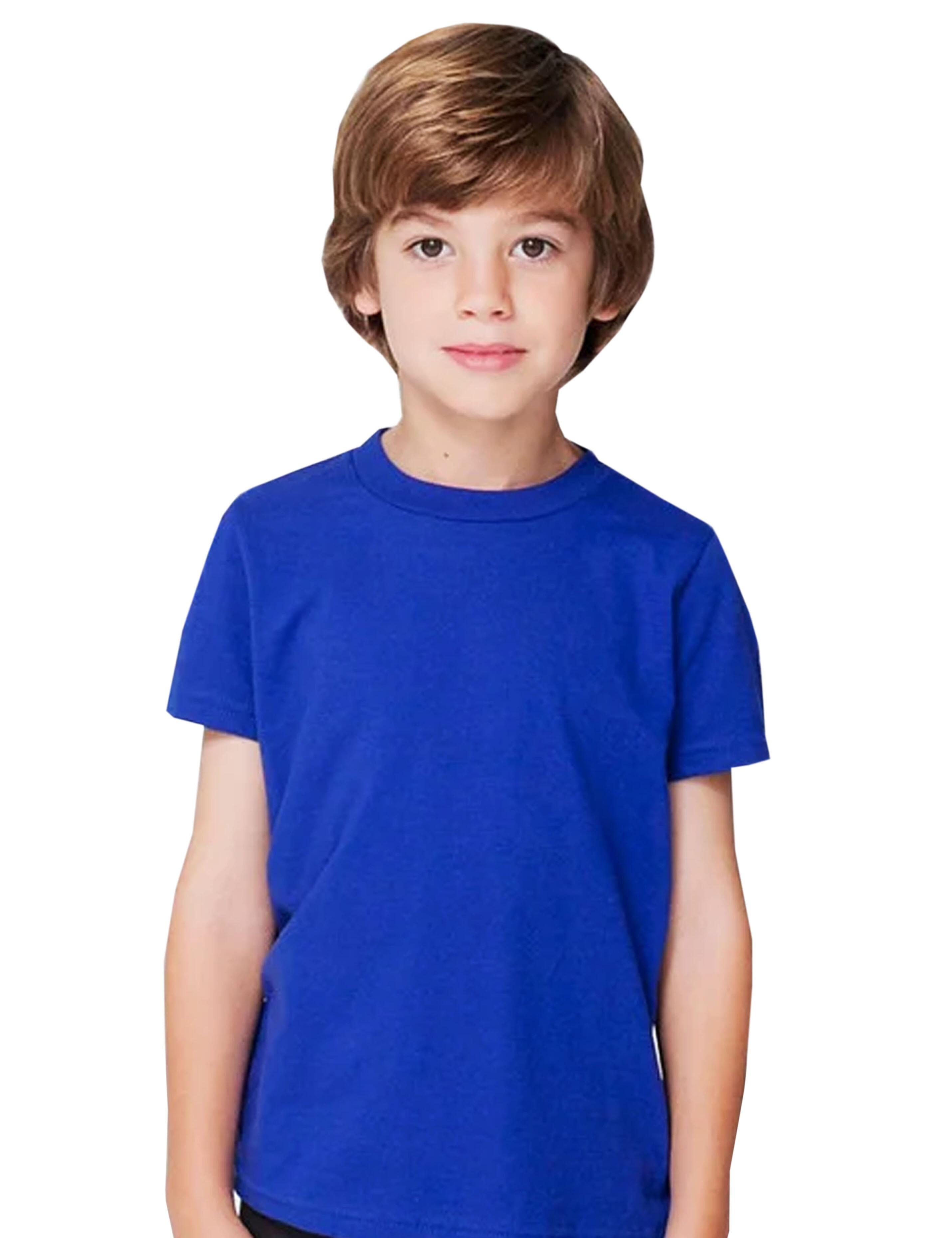 Personalised Kids Bear T-Shirt Royal Blue