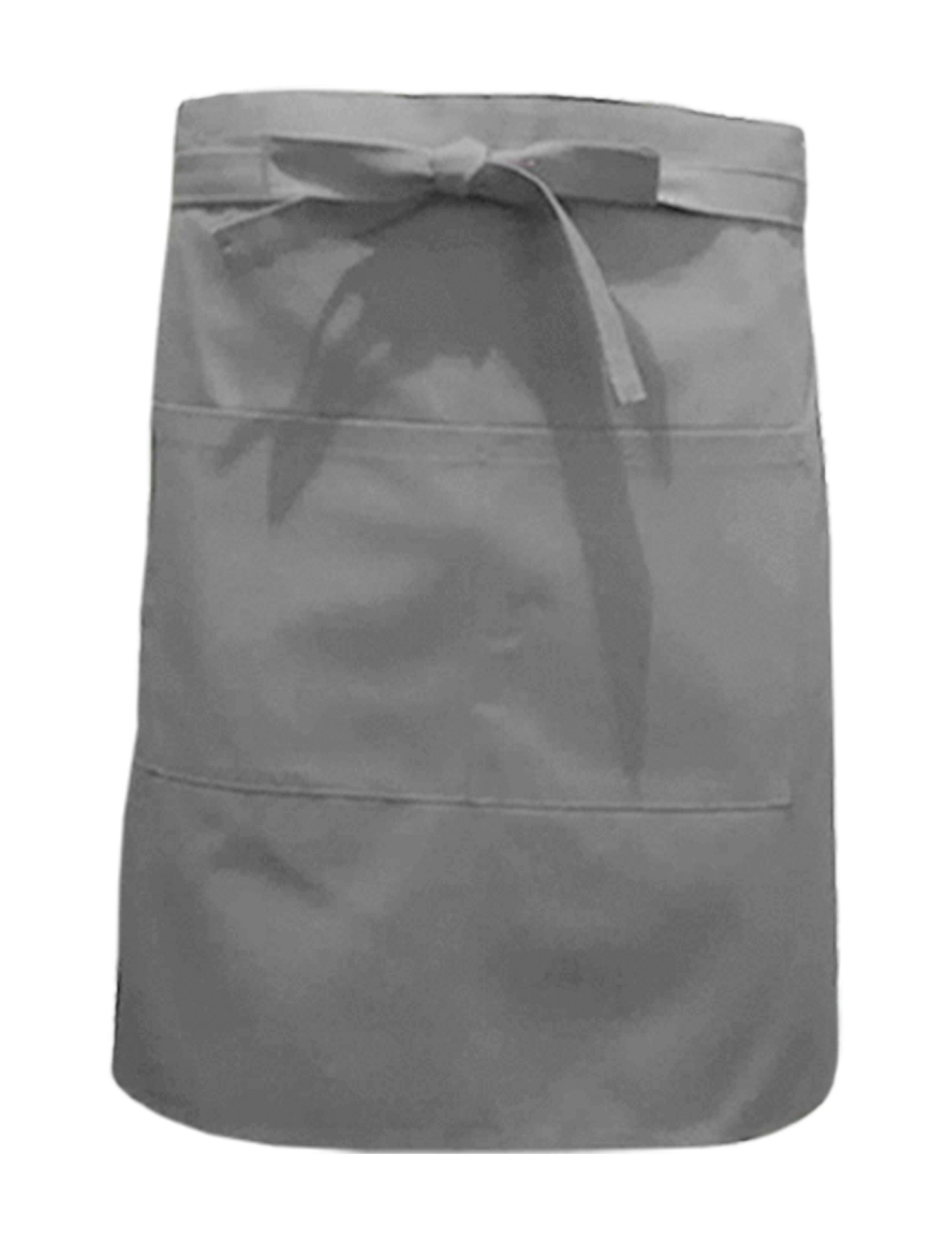 Nibano Mid Length Waist Apron with pockets Light Grey