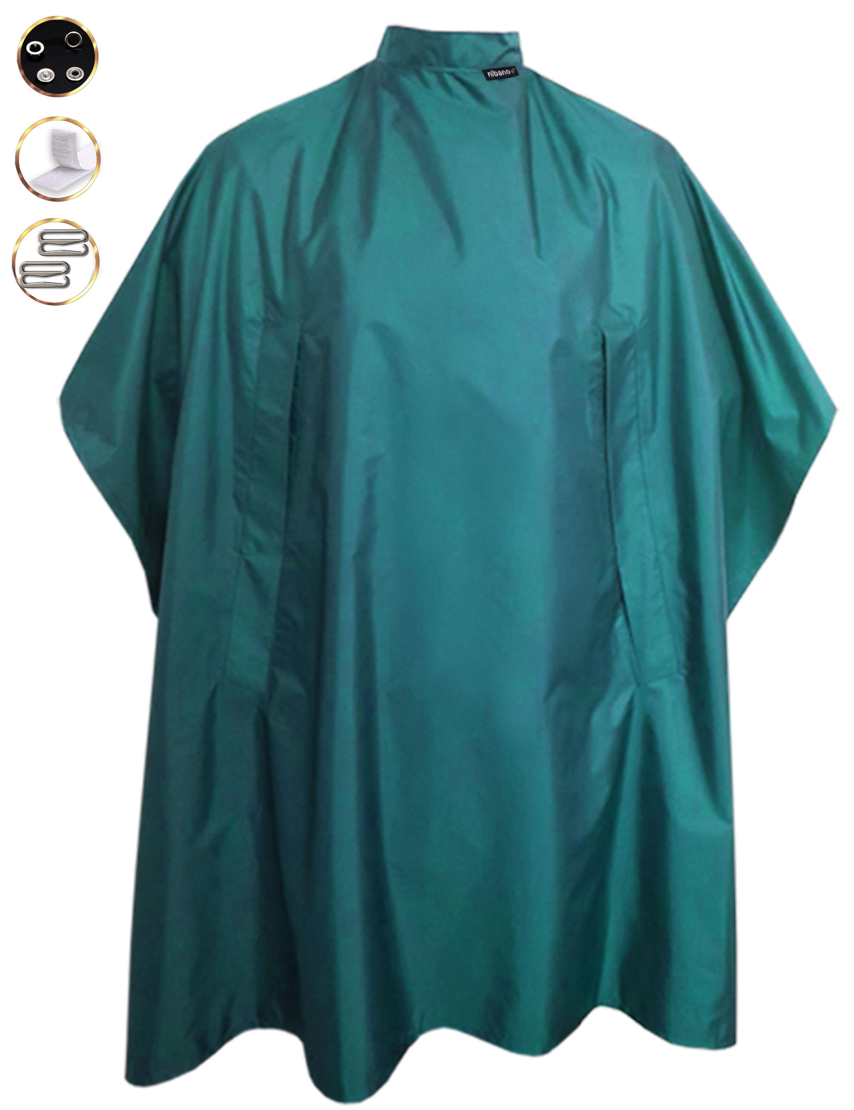 Nibano Hairdressing gown with hand slits teal