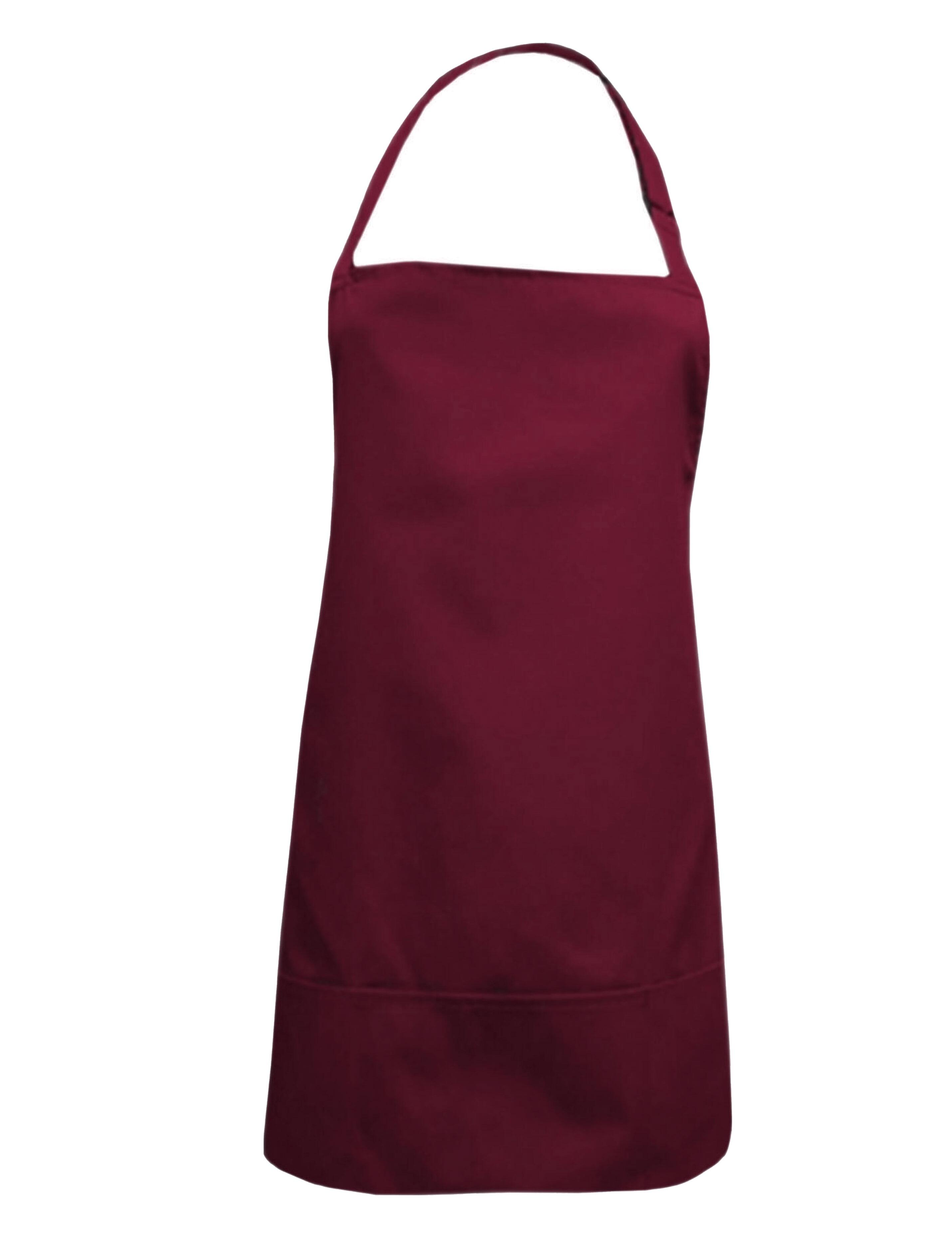 Nibano waterproof short hair and beauty salon apron burgundy