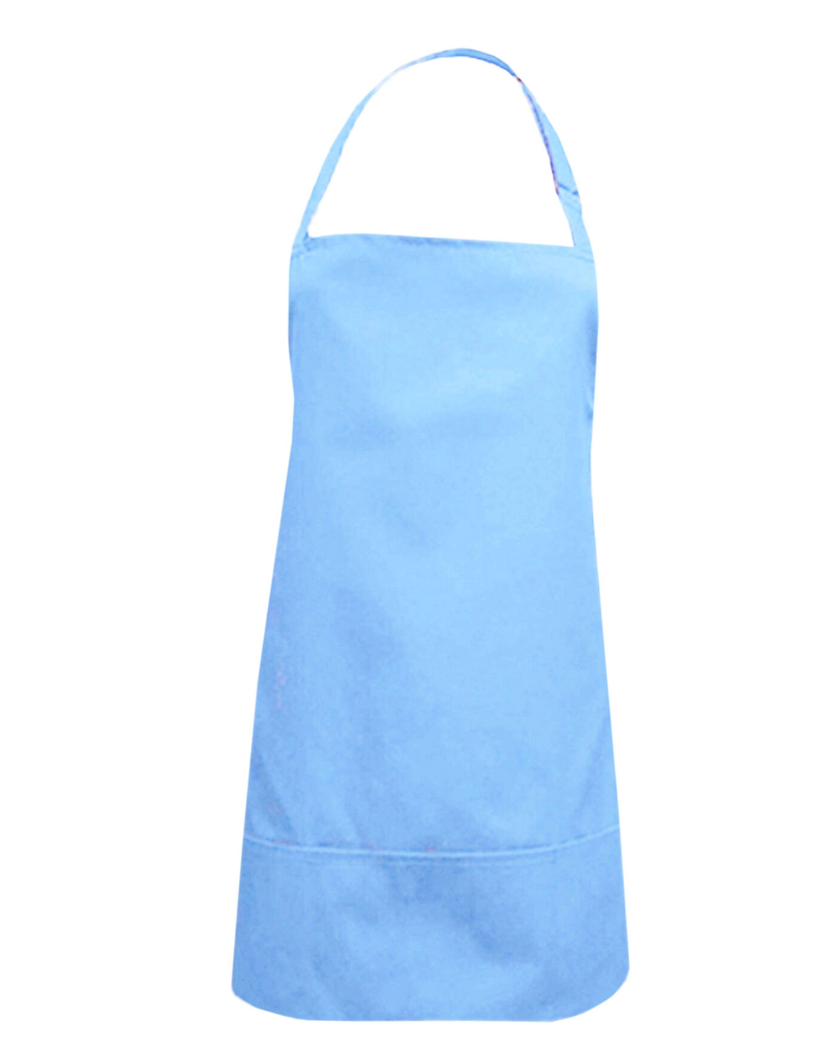 Nibano waterproof short hair and beauty salon apron light blue