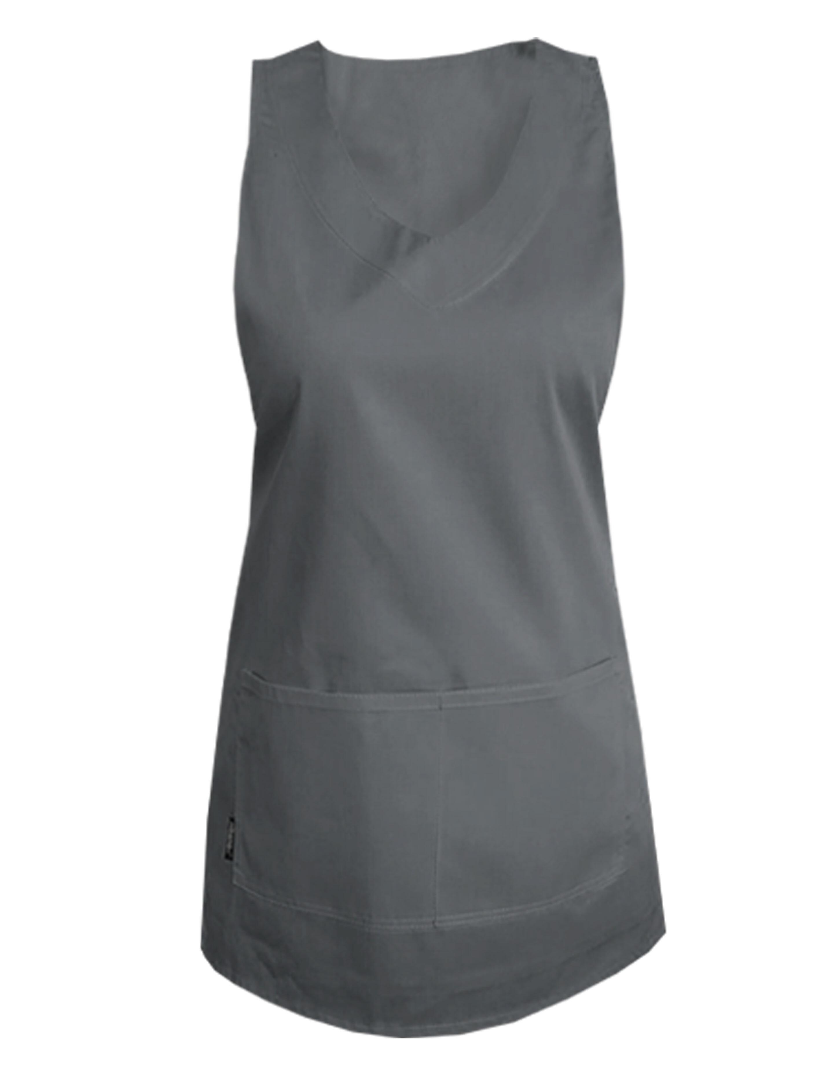 Professional dark grey waterproof wrap around apron for salons