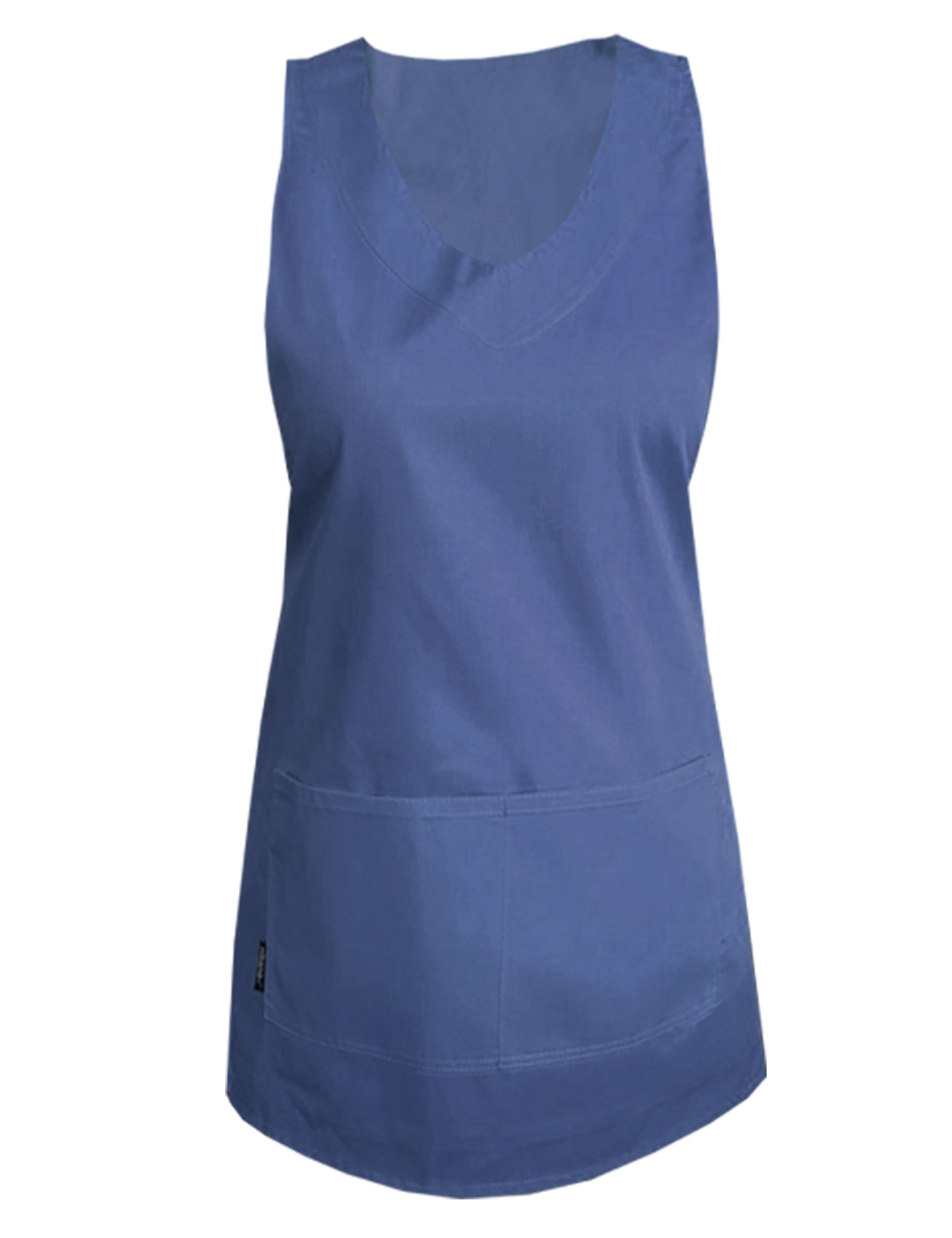 Professional denim blue waterproof wrap around apron for salons