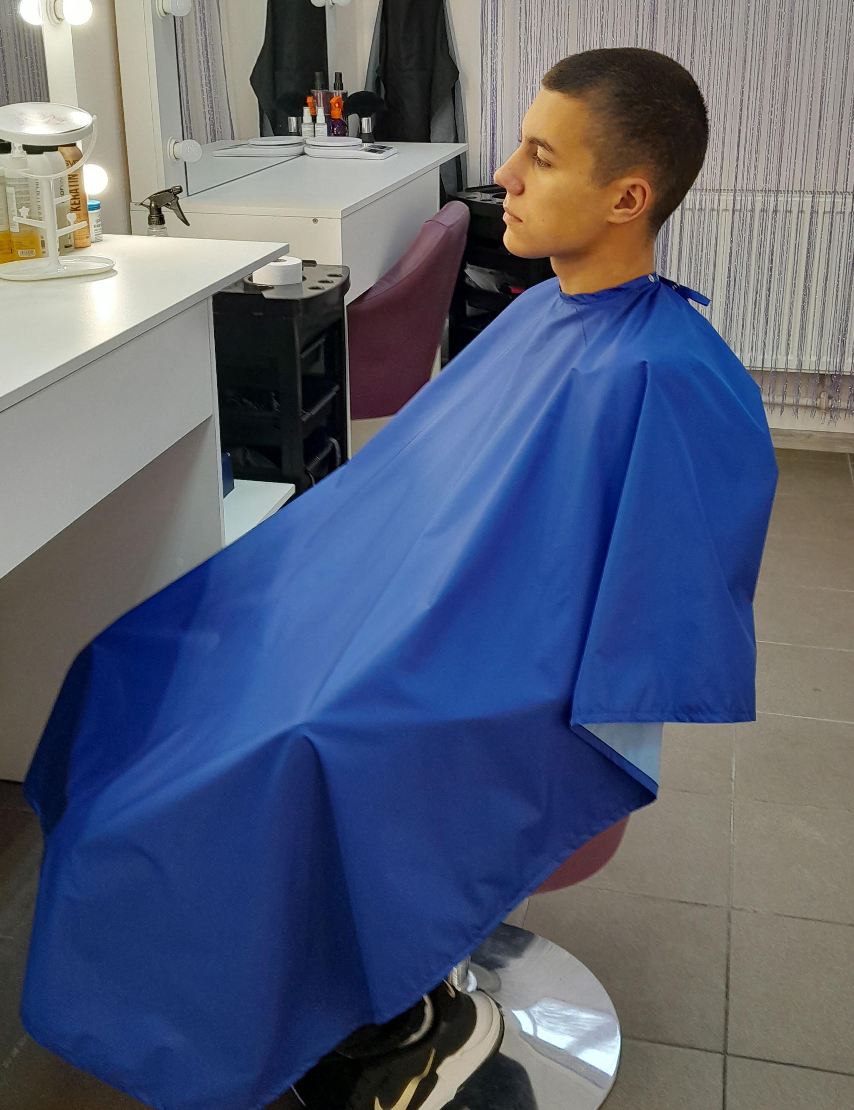 Waterproof Hair salon cape royal blue for barbershop