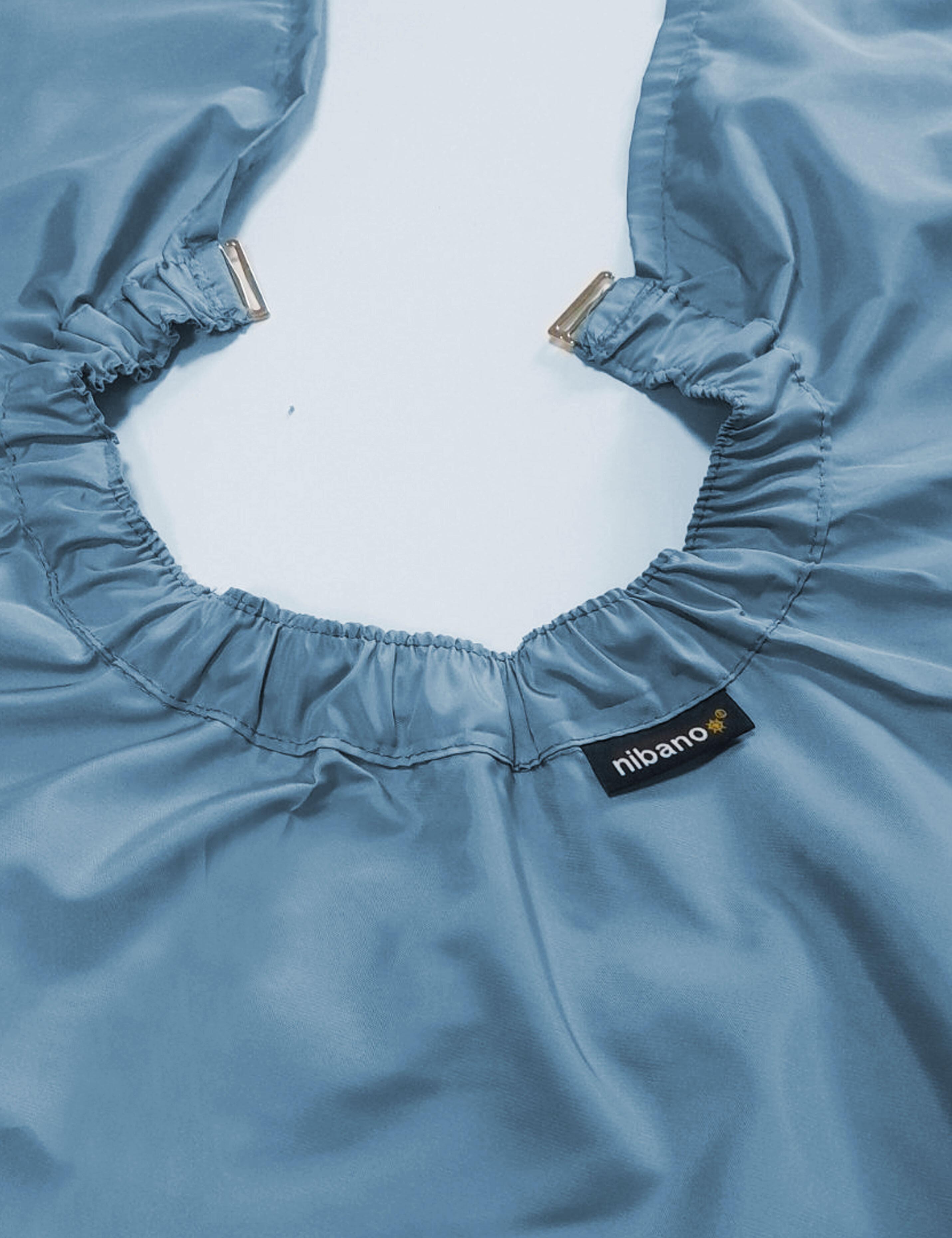 Steel Blue Hairdressing gown with clips closing