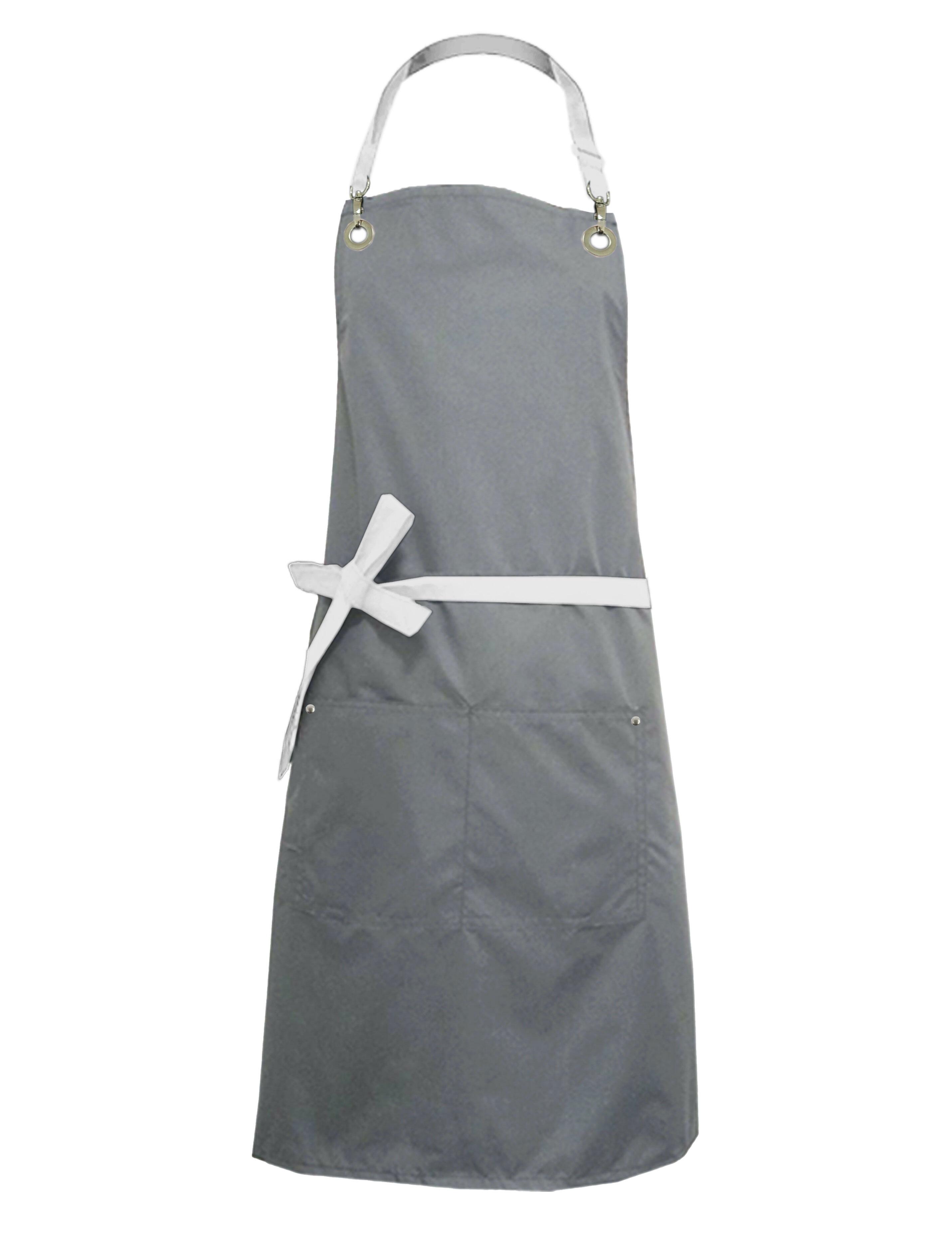 Nibano waterproof bi-colour luxury hairdressing and grooming apron grey