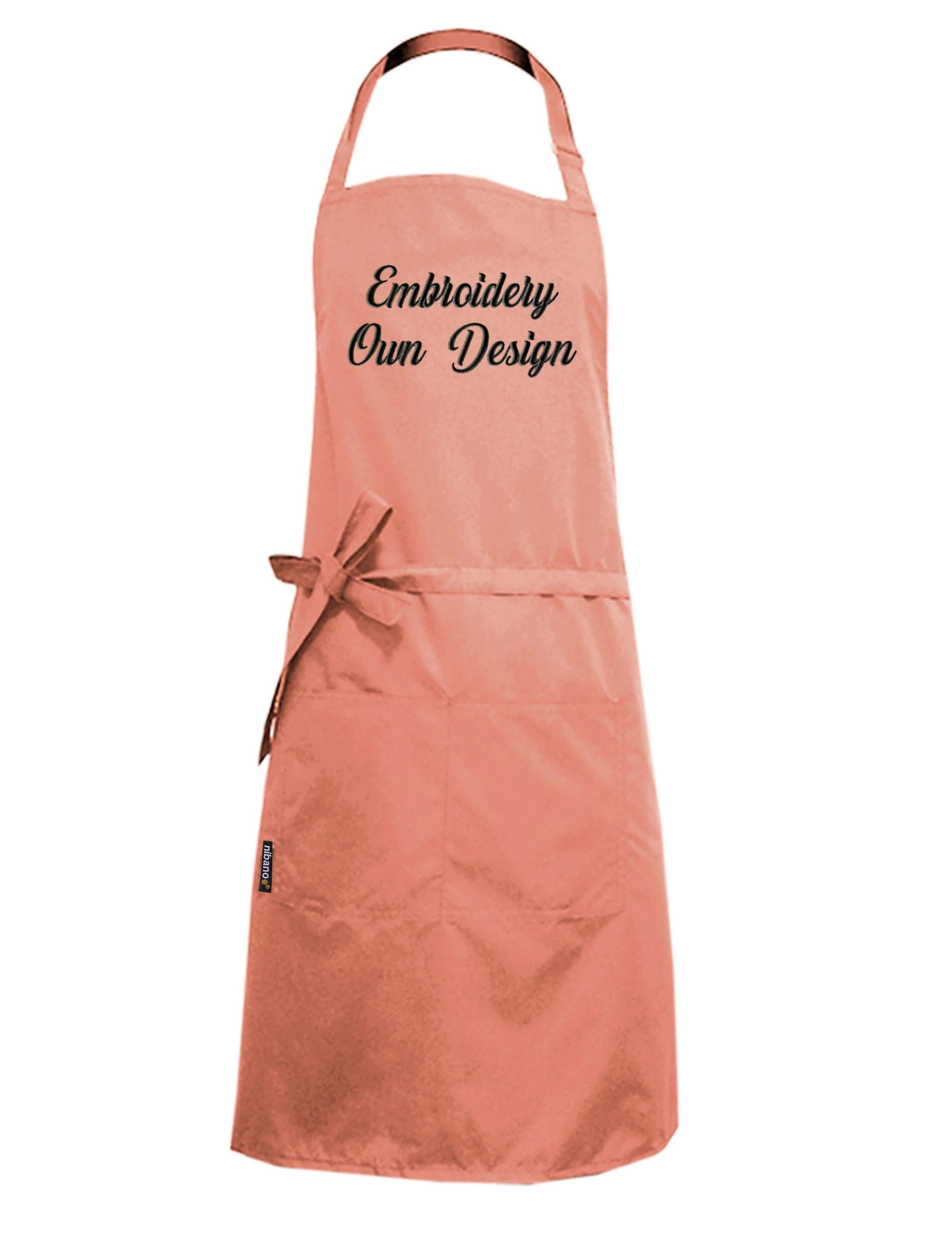 Nibano embroidered powder waterproof grooming and hair salon apron plus size