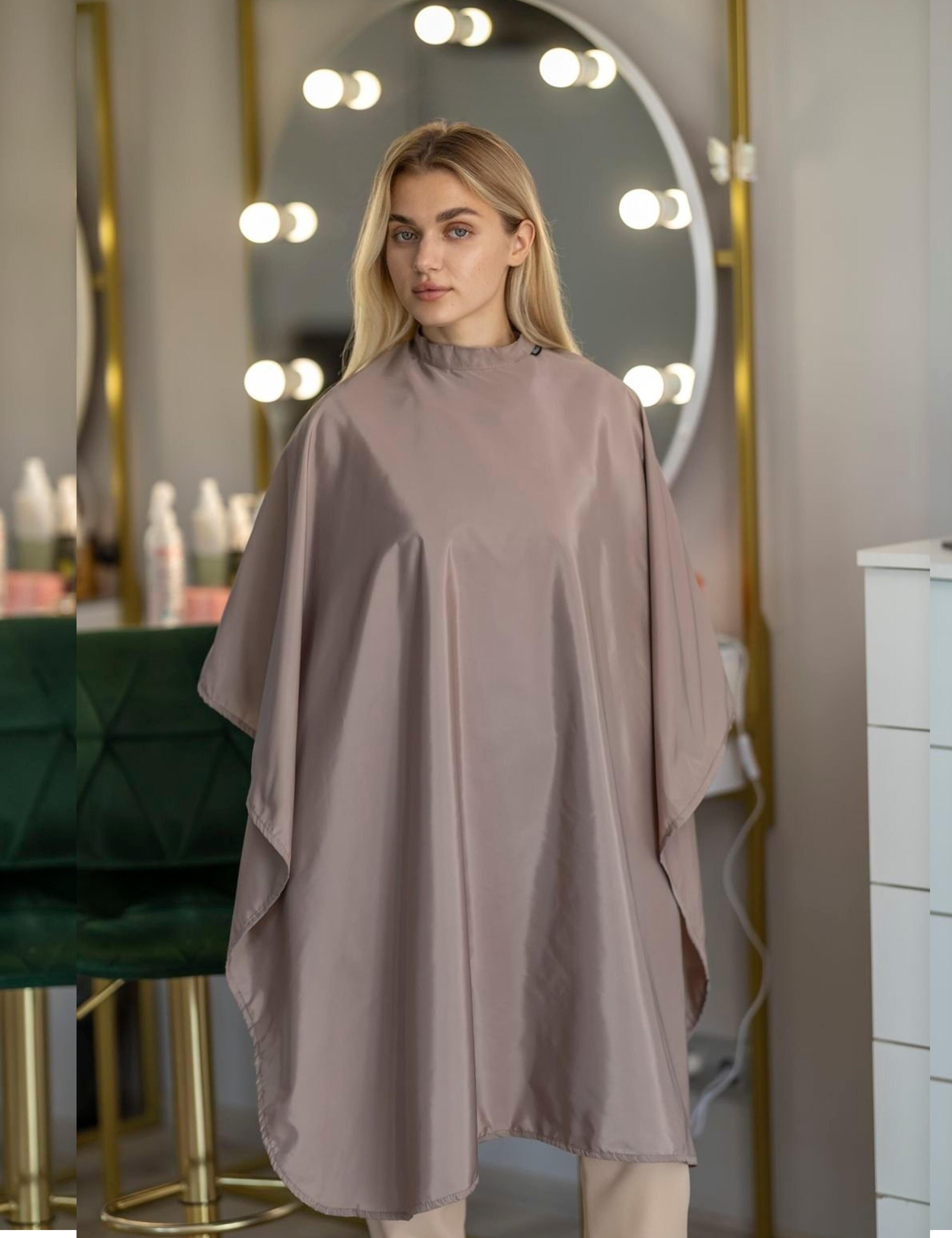 Waterproof Hairdressing cape latte