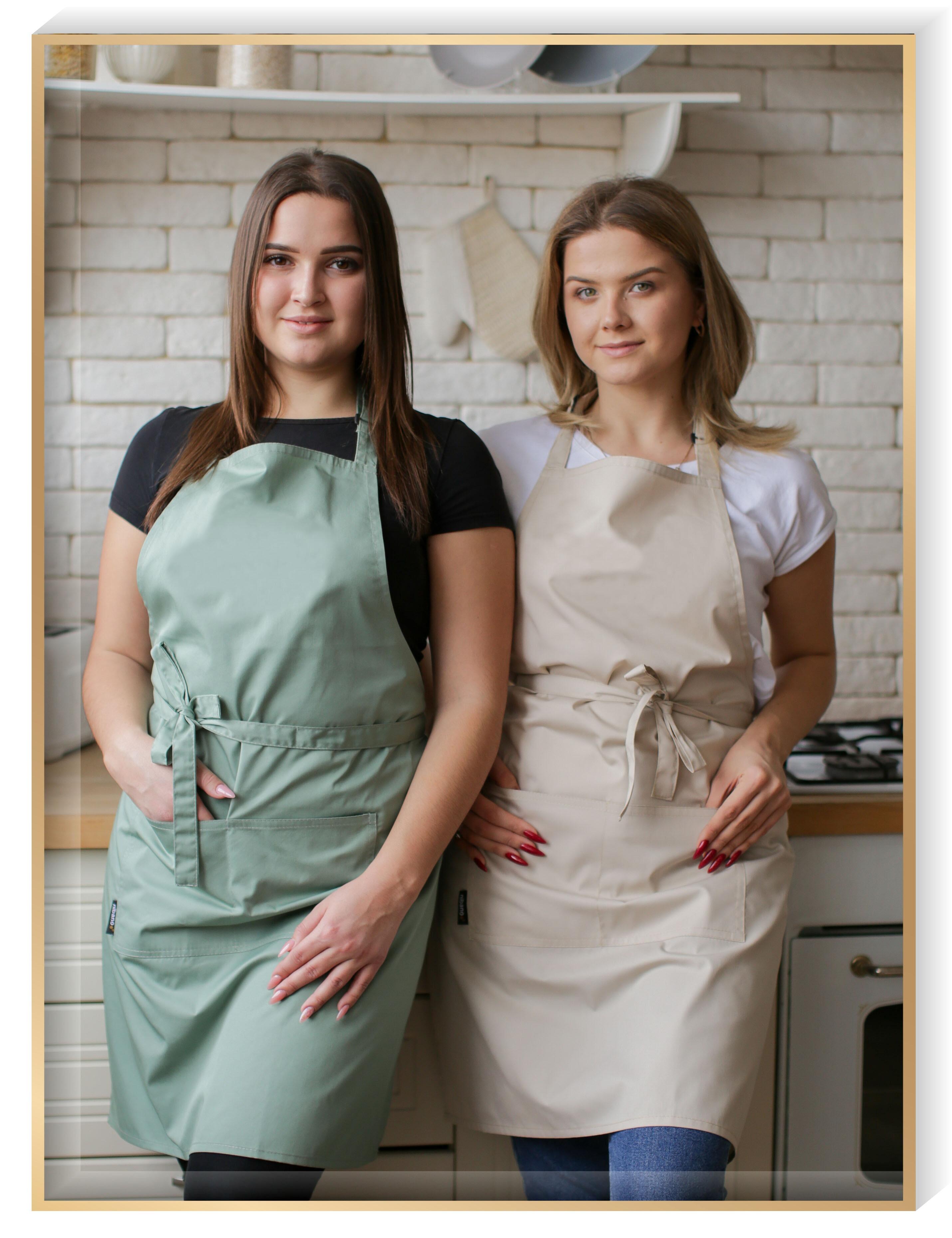 Professional bib aprons for staff uniforms and workwear