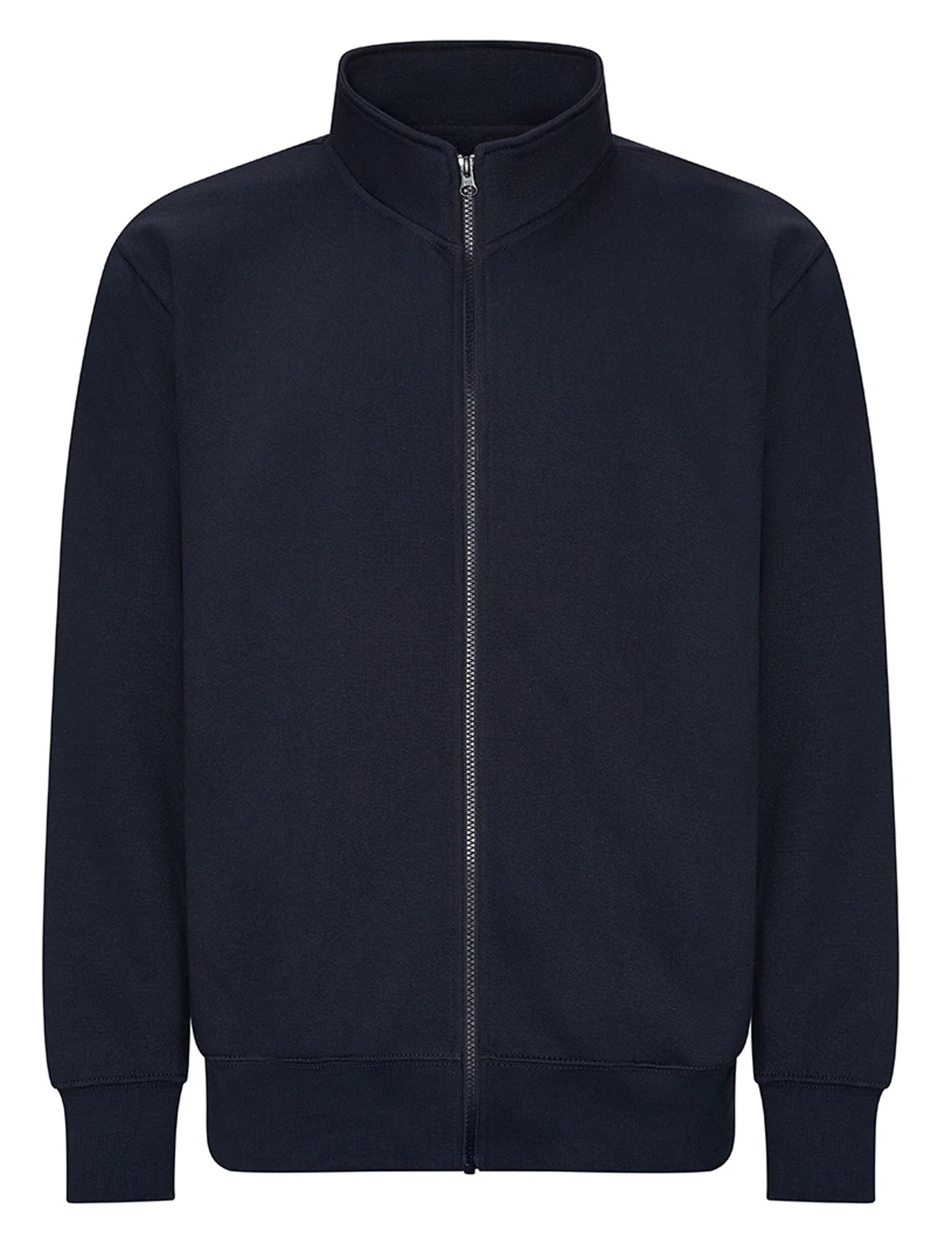 Personalised Full Zip Sweatshirt Jacket Navy Embroidered