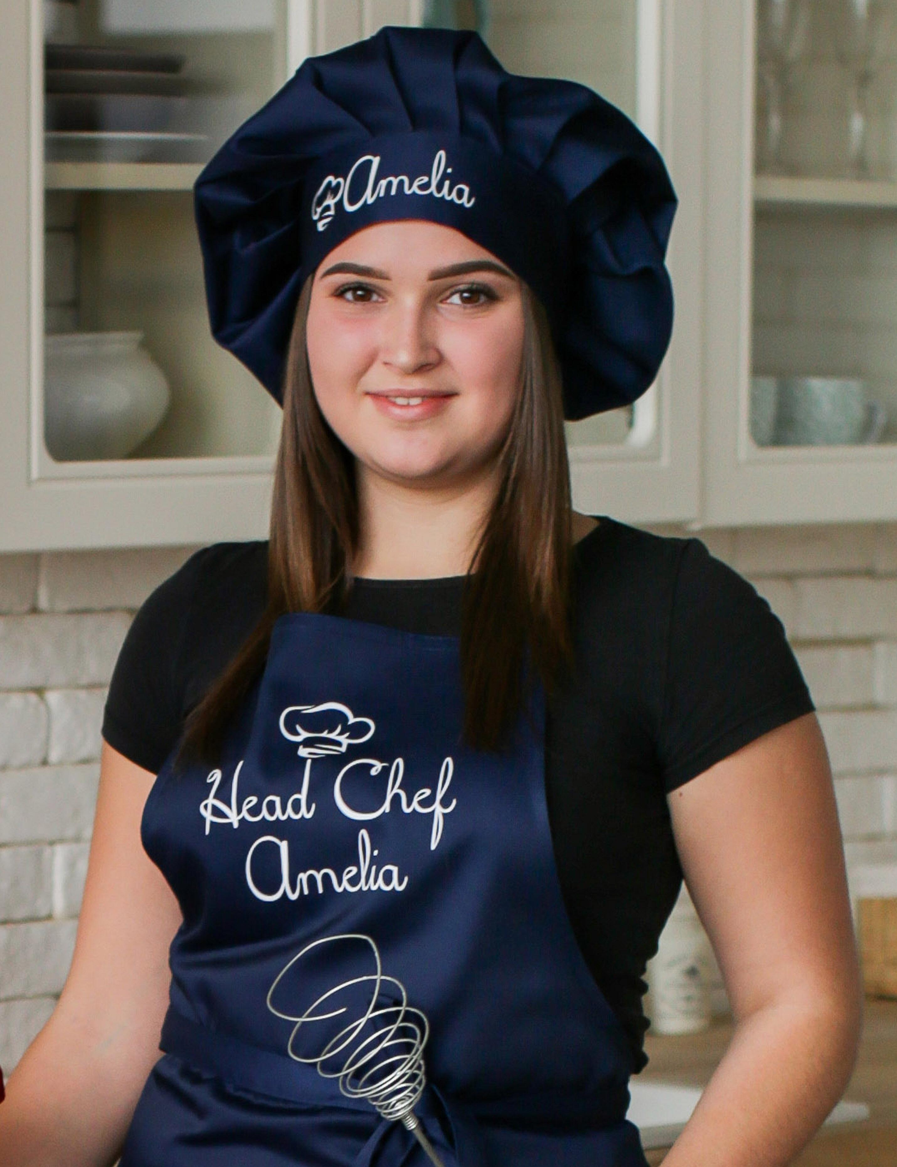 Stylish Navy chef’s hat ideal for chefs and bakers