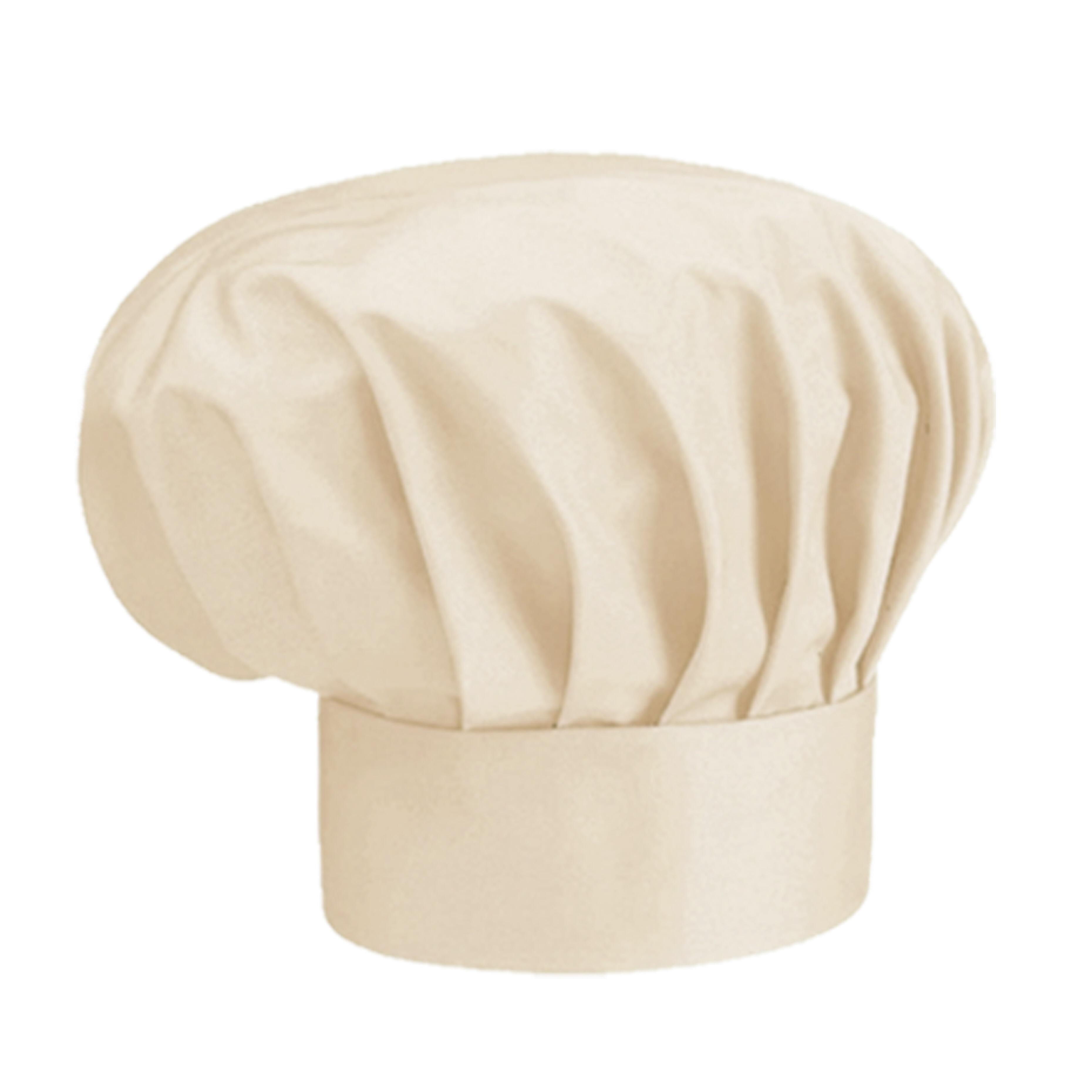 Cream chef’s hat made for hospitality and culinary professionals
