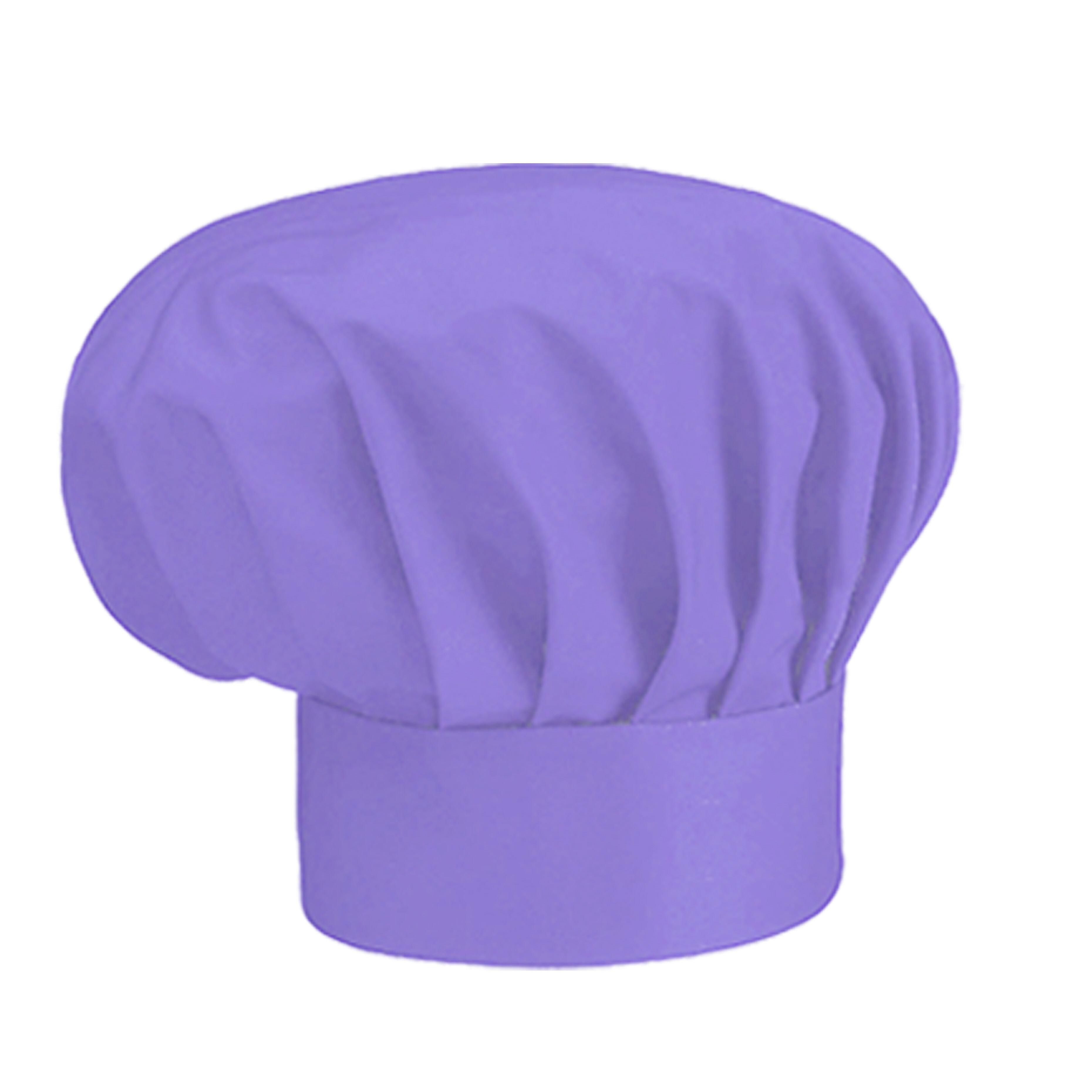 Personalised Lilac chef’s hat – plain, printed or embroidered
