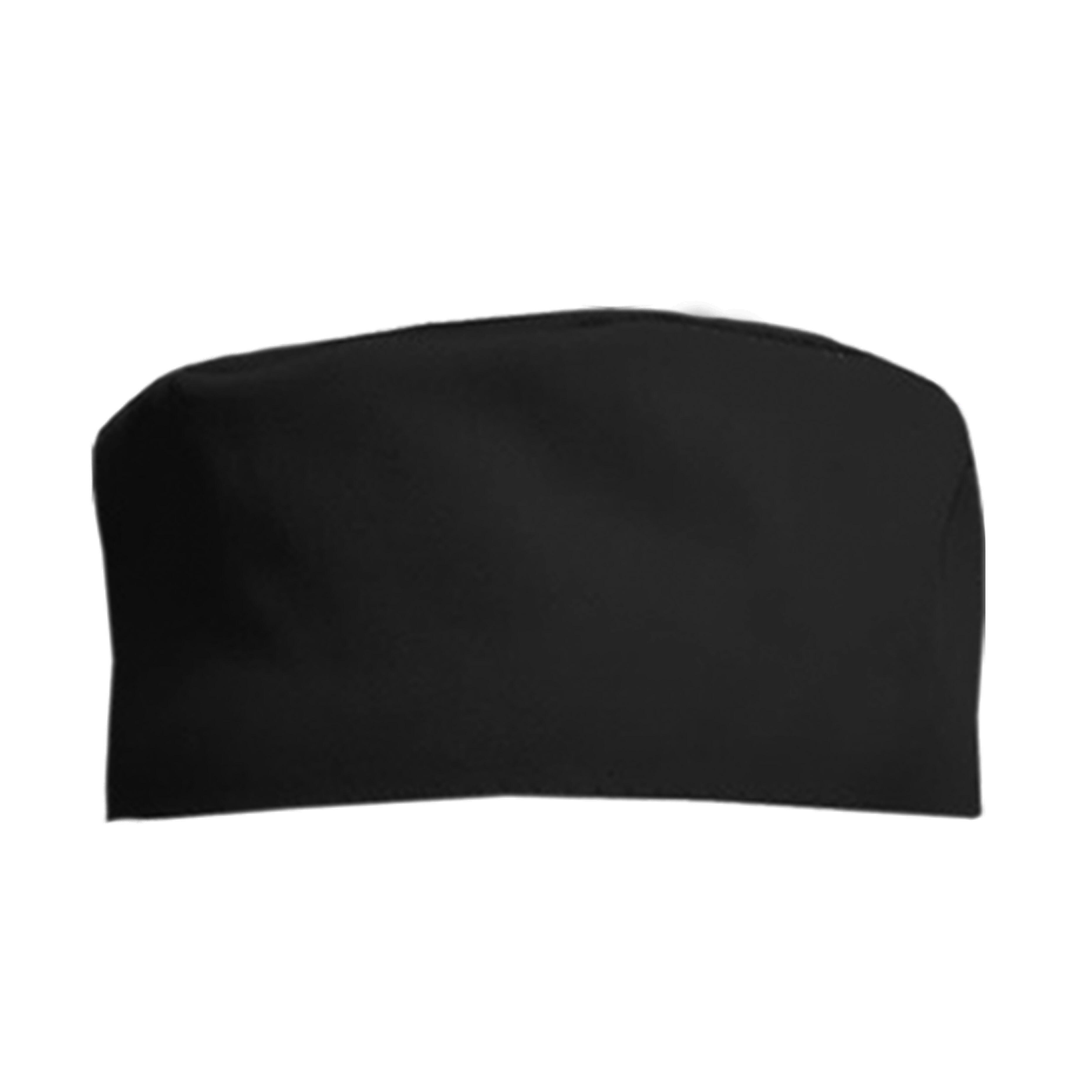 Black professional chef skull cap