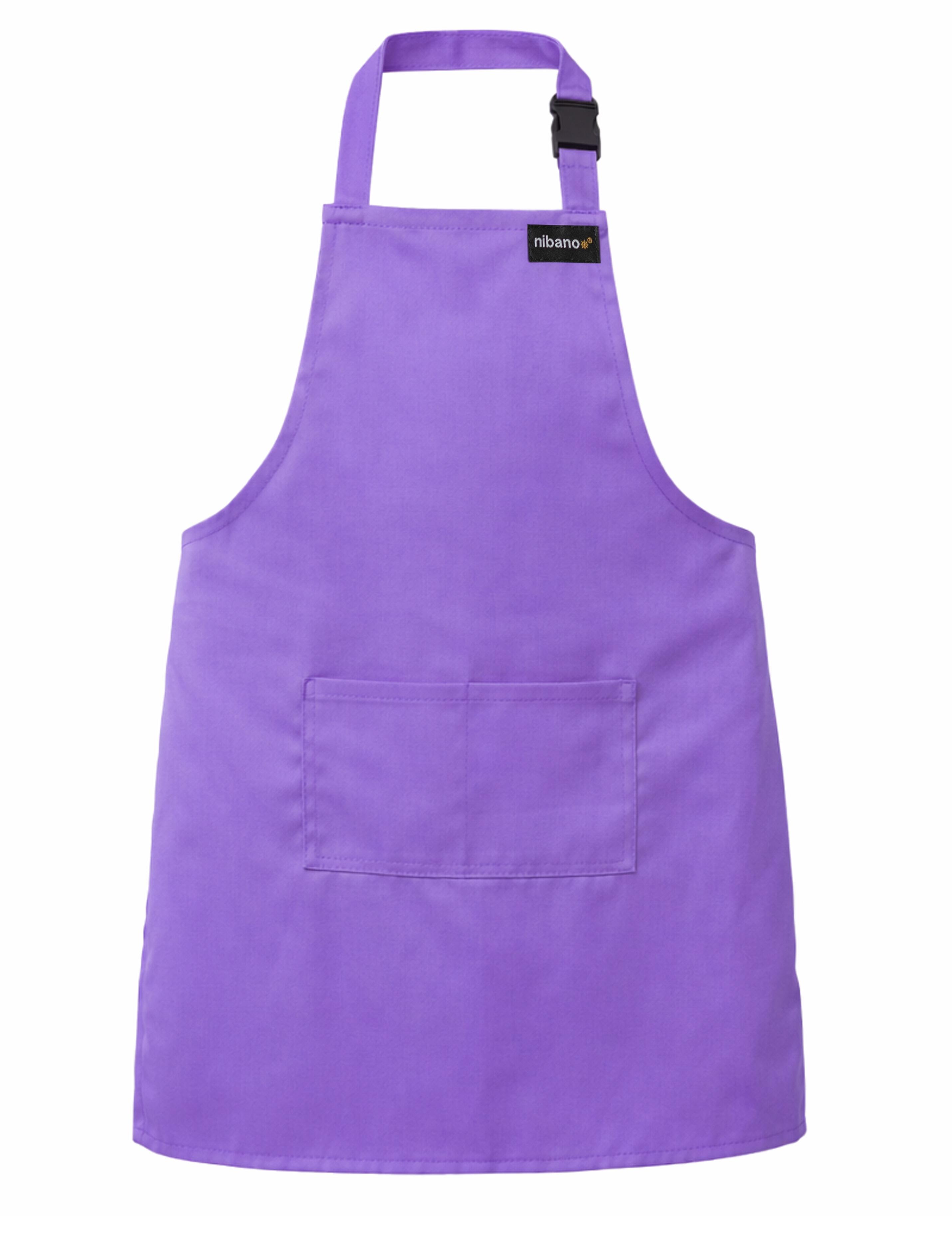 Personalised Kids Apron Lilac Printed