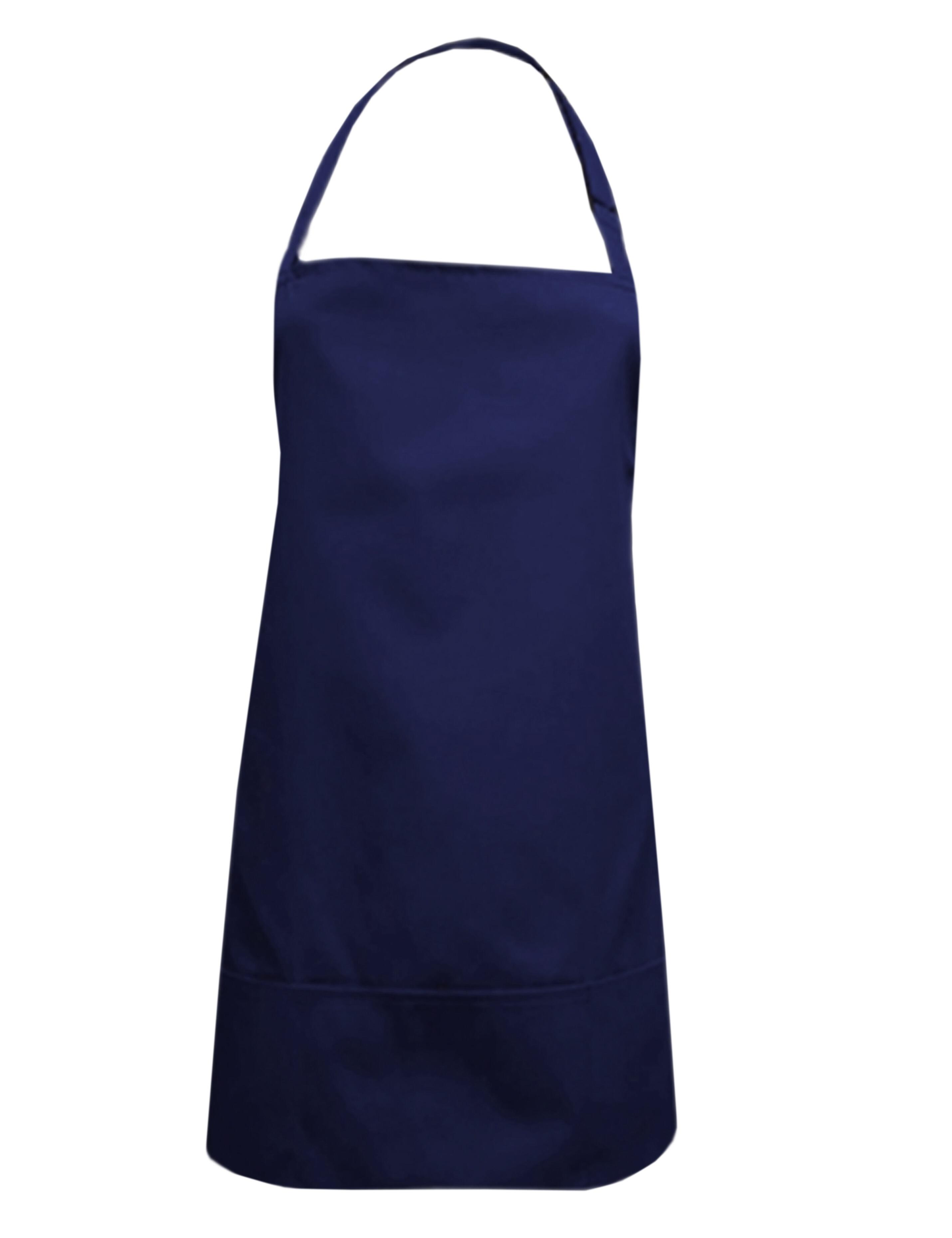 Personalised Short Bib Apron Navy