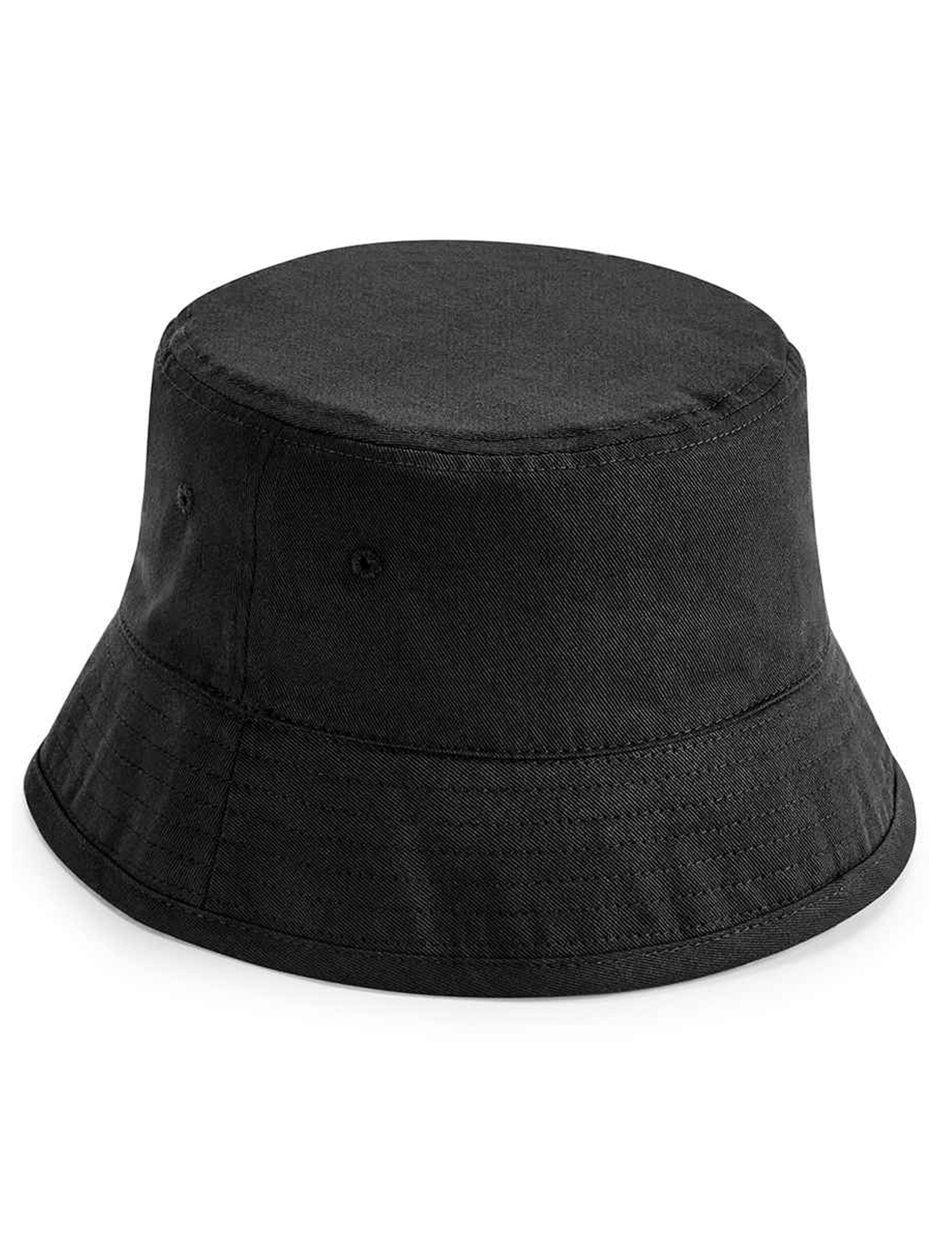 Organic cotton bucket hat black eco friendly design