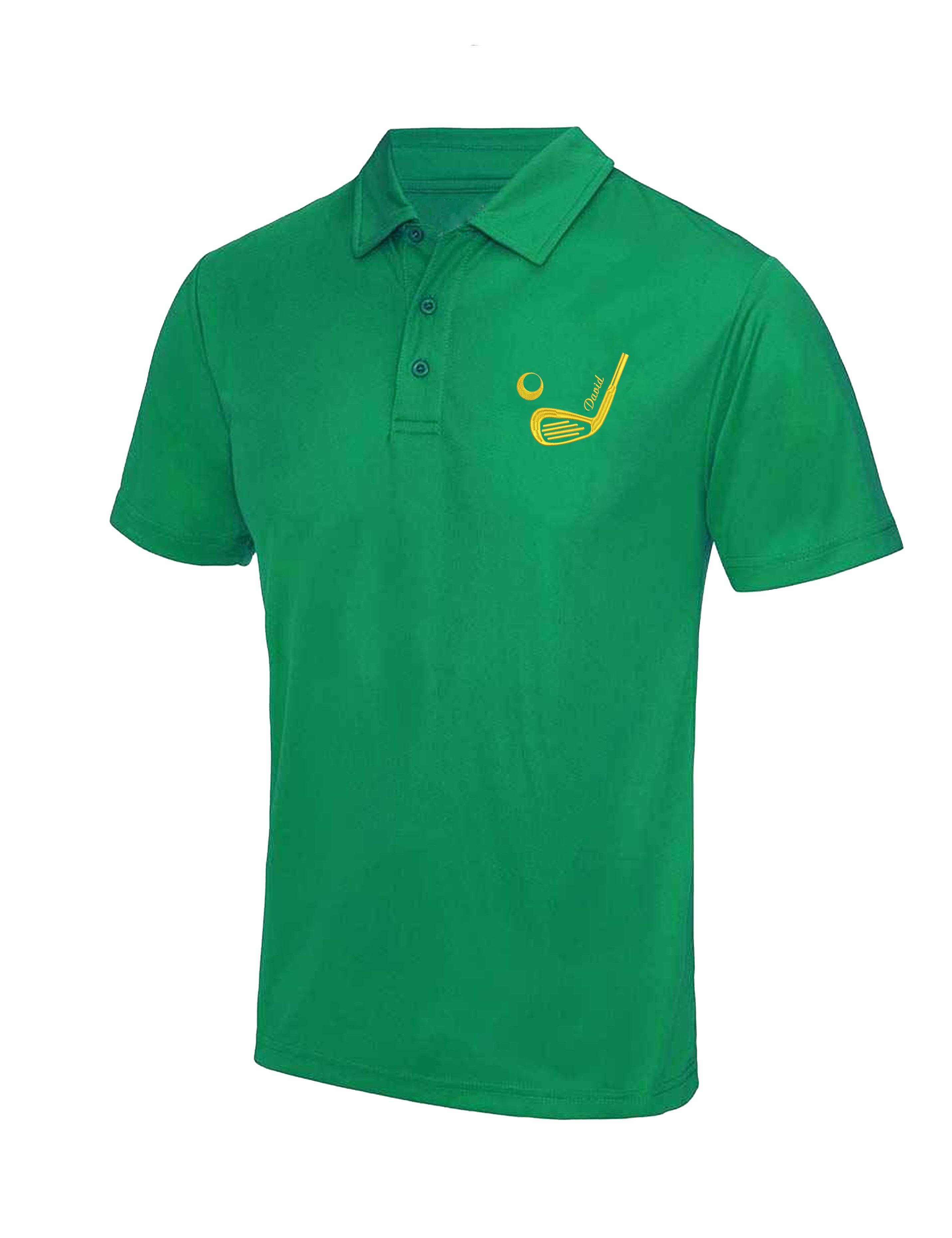 Golf Club Design Dri-Fit Golf Polo Shirt Kelly Green