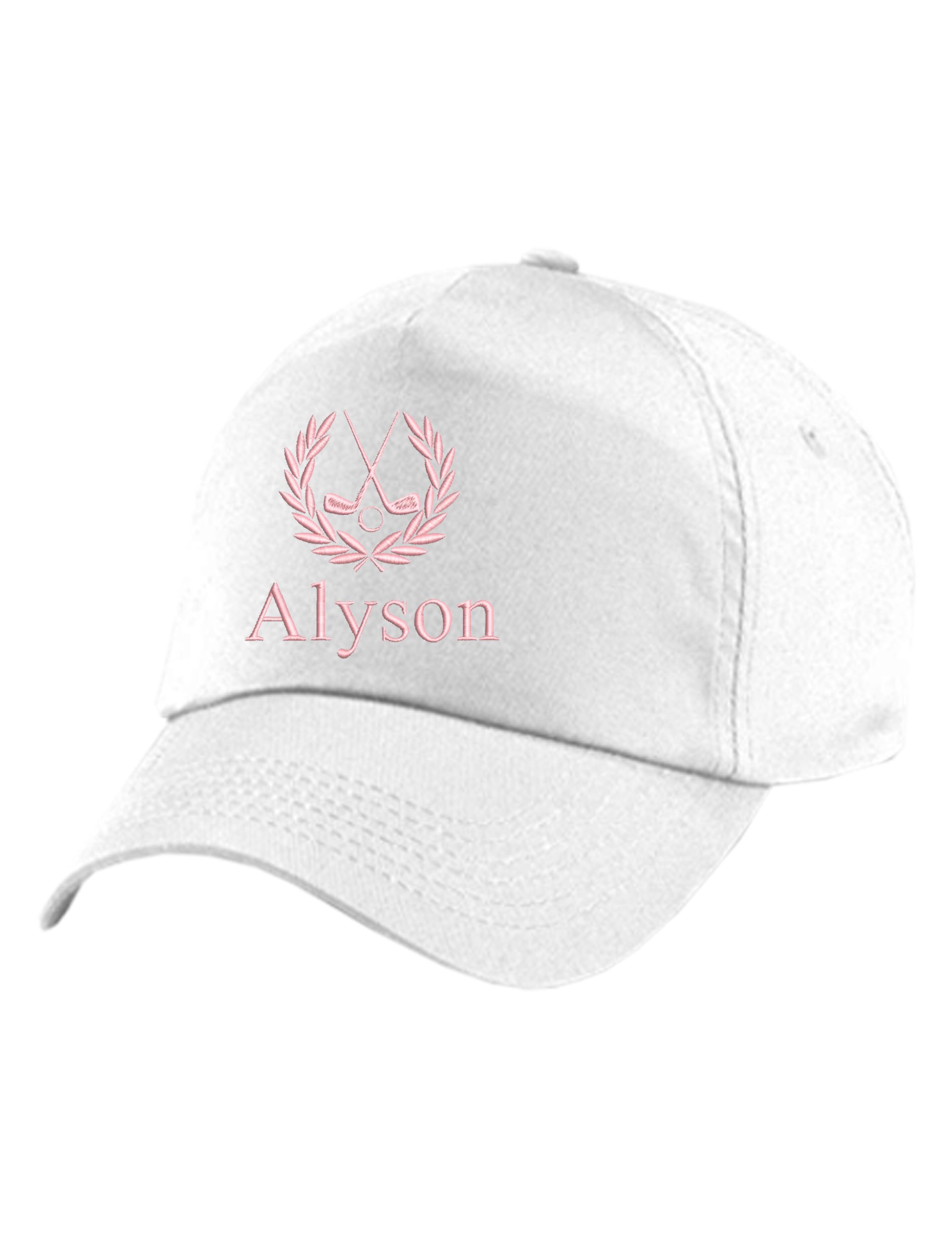 Personalised Embroidered Golf Cap White