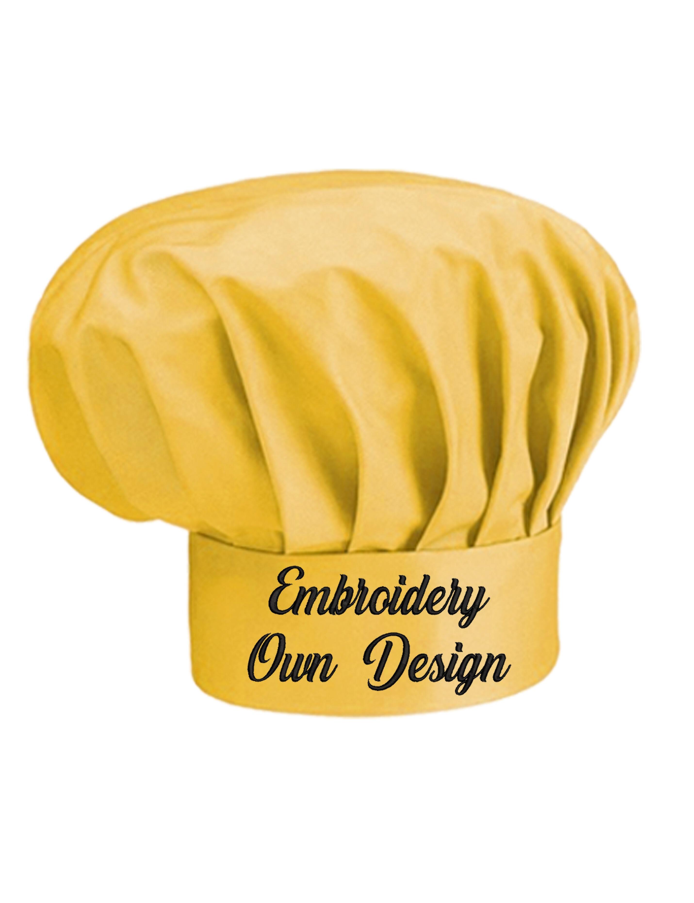 Personalised Kids Chef Hat Turquoise Embroidered