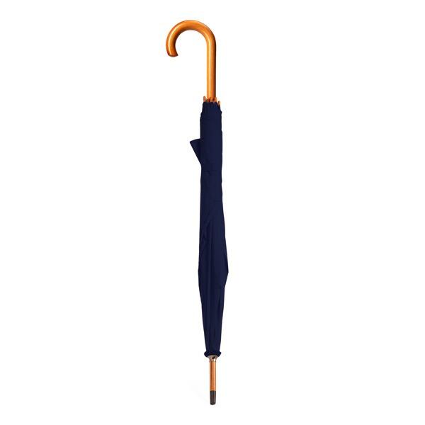 Personalised Umbrella with wooden handle Navy with name or logo