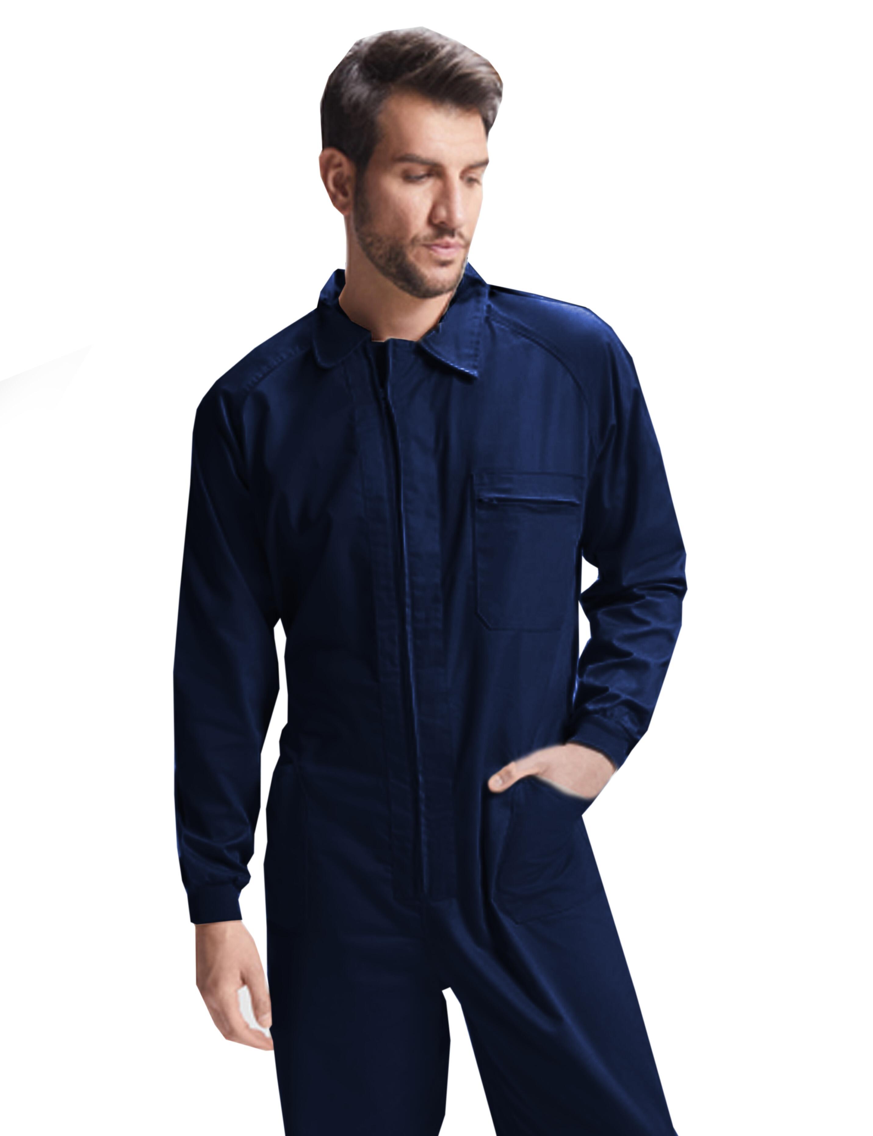 Custom work overall Navy with print