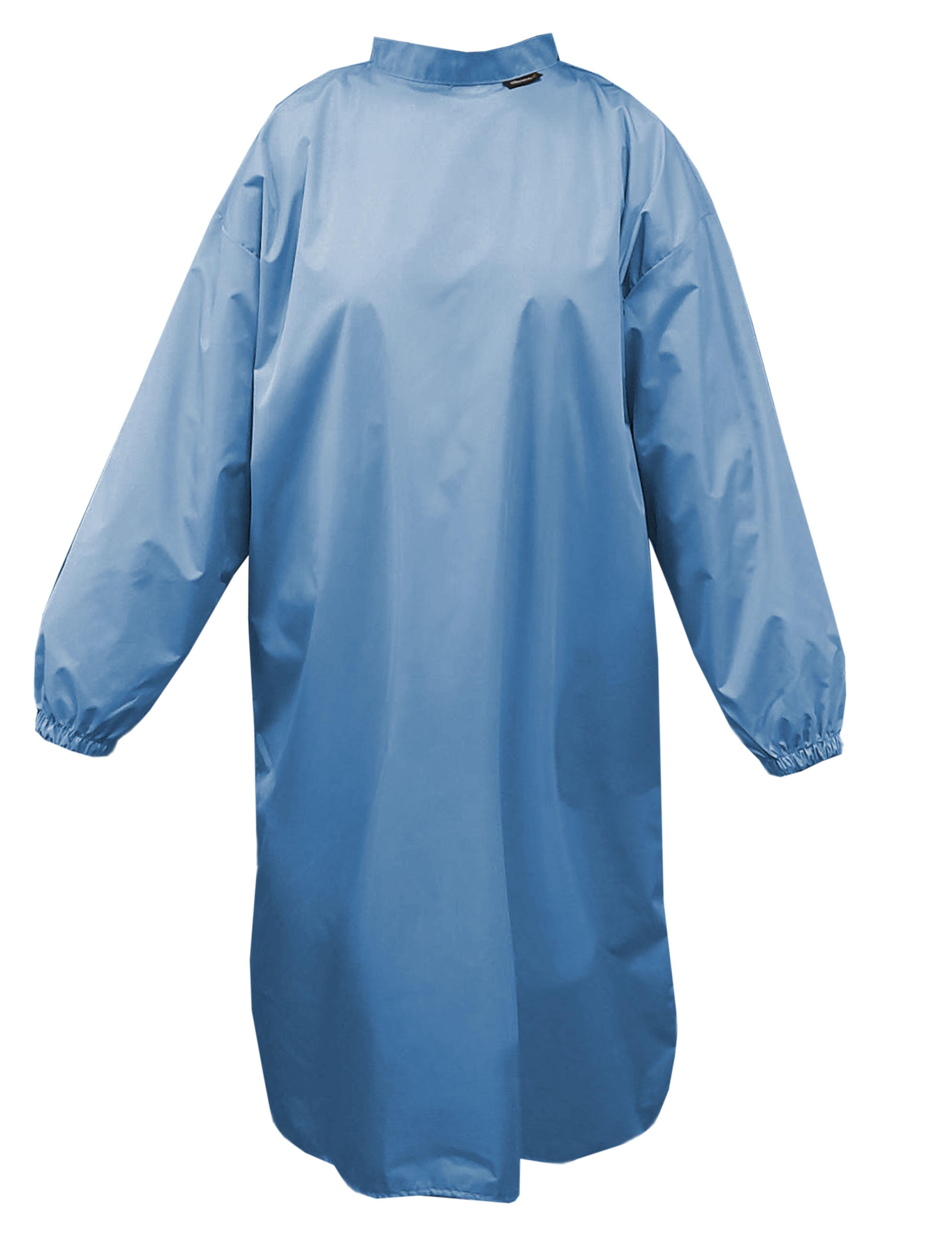 Nibano Hairdressing gown with sleeves Light blue