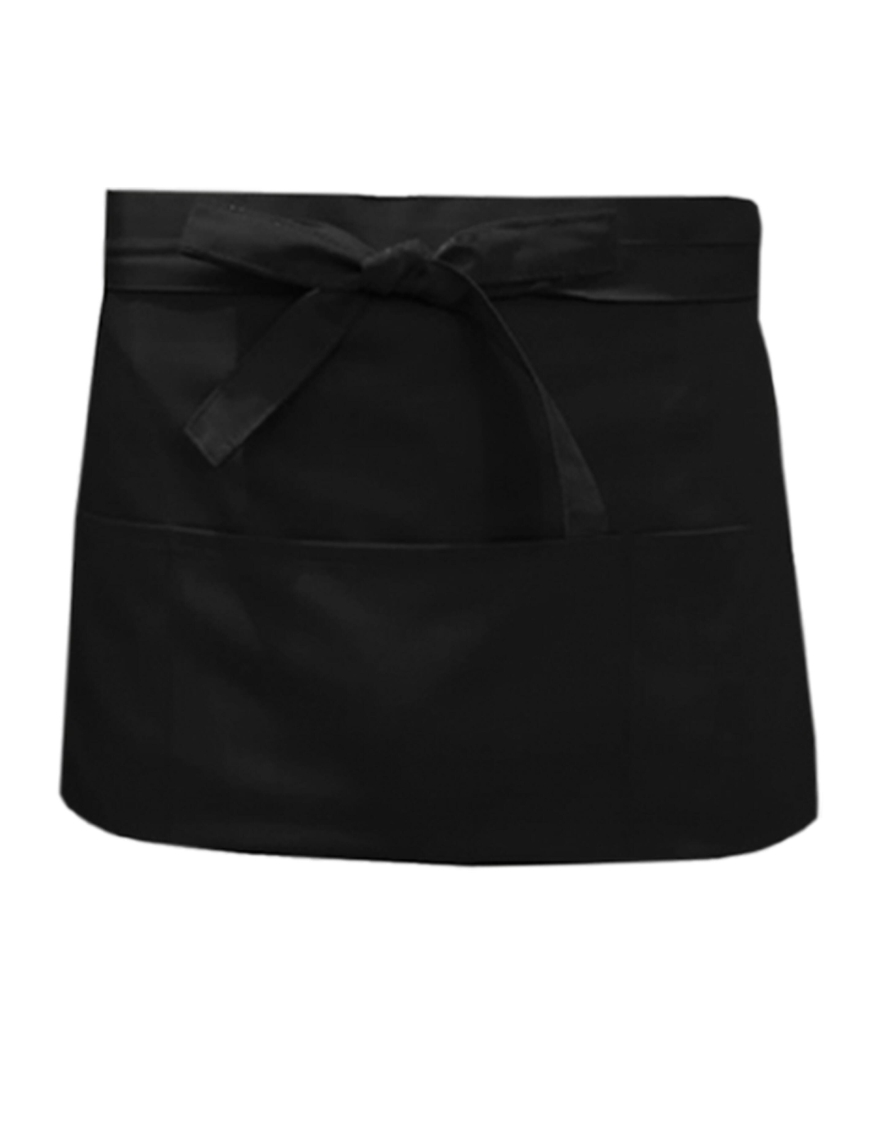 Short bar waist apron black