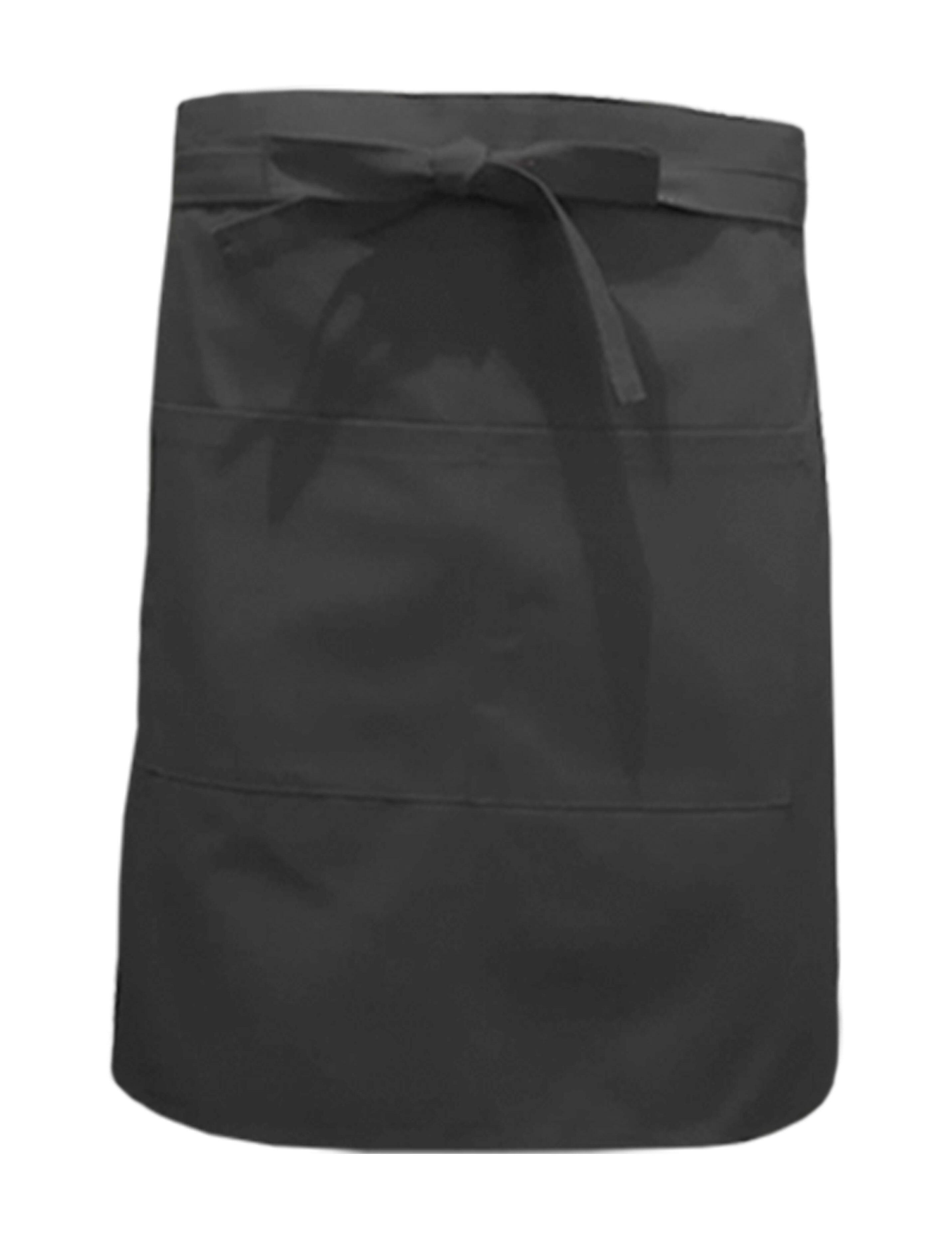 Nibano Mid Length Waist Apron with pockets Dark Grey