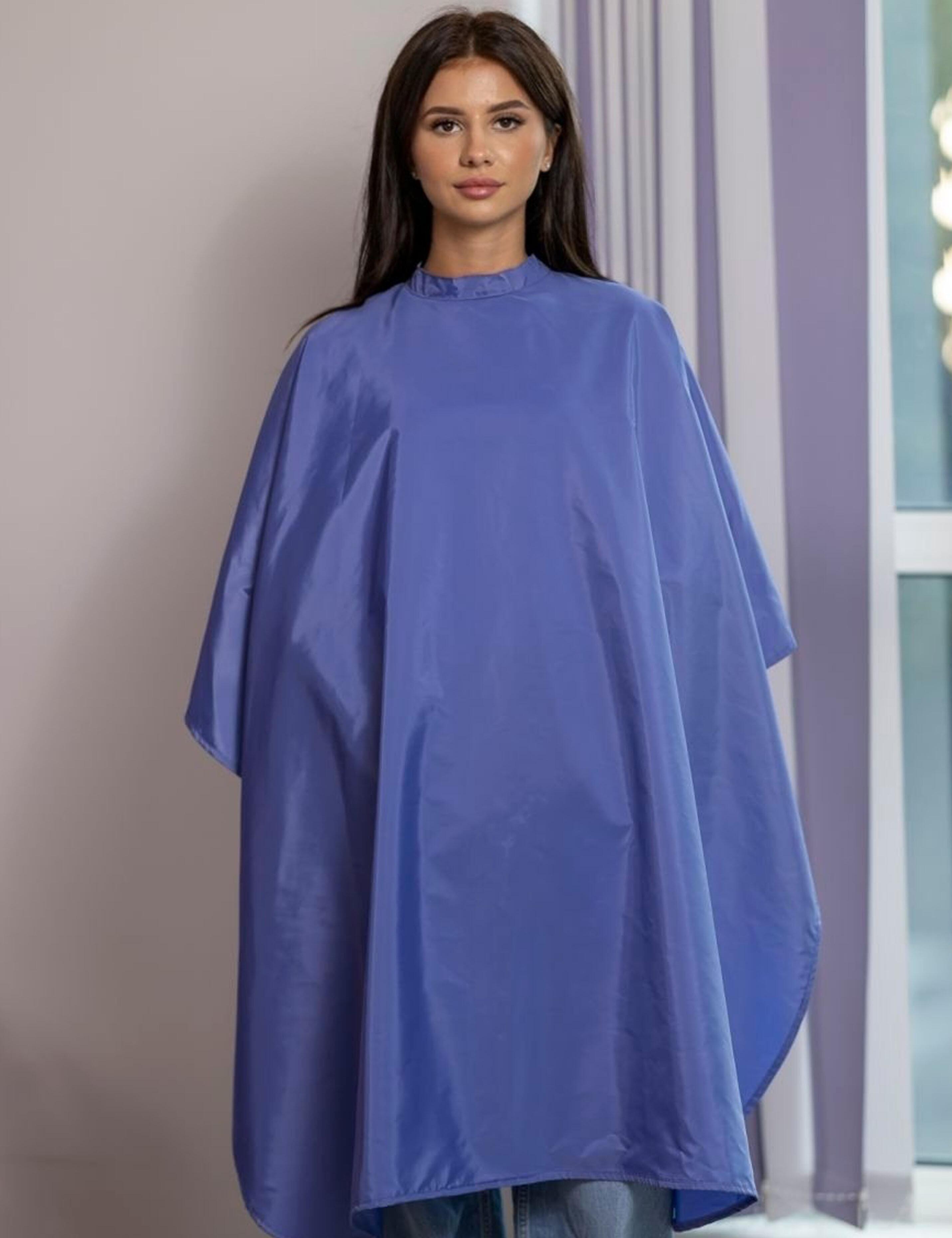 Professional Barber cape denim blue