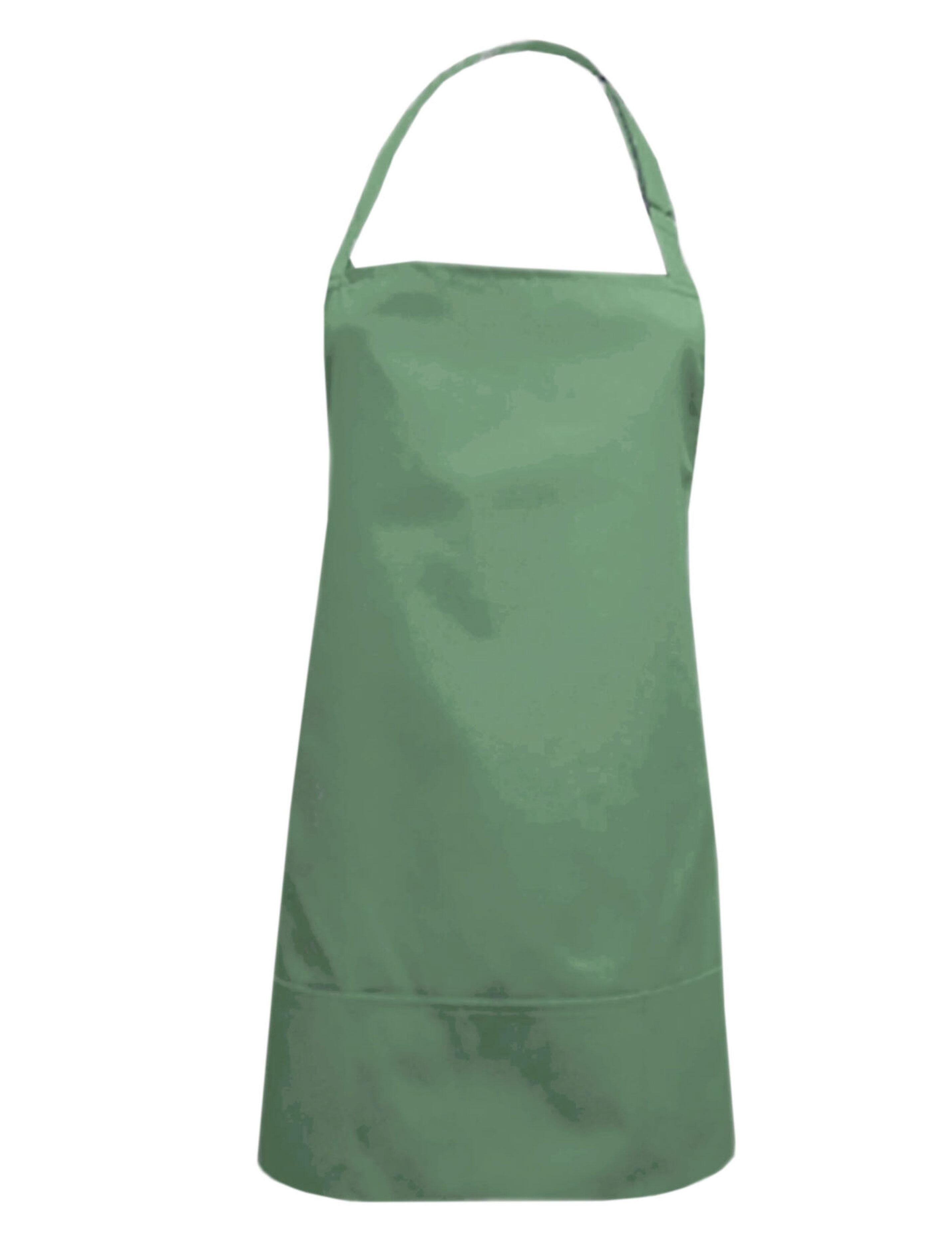 Nibano waterproof short hair and beauty salon apron olive