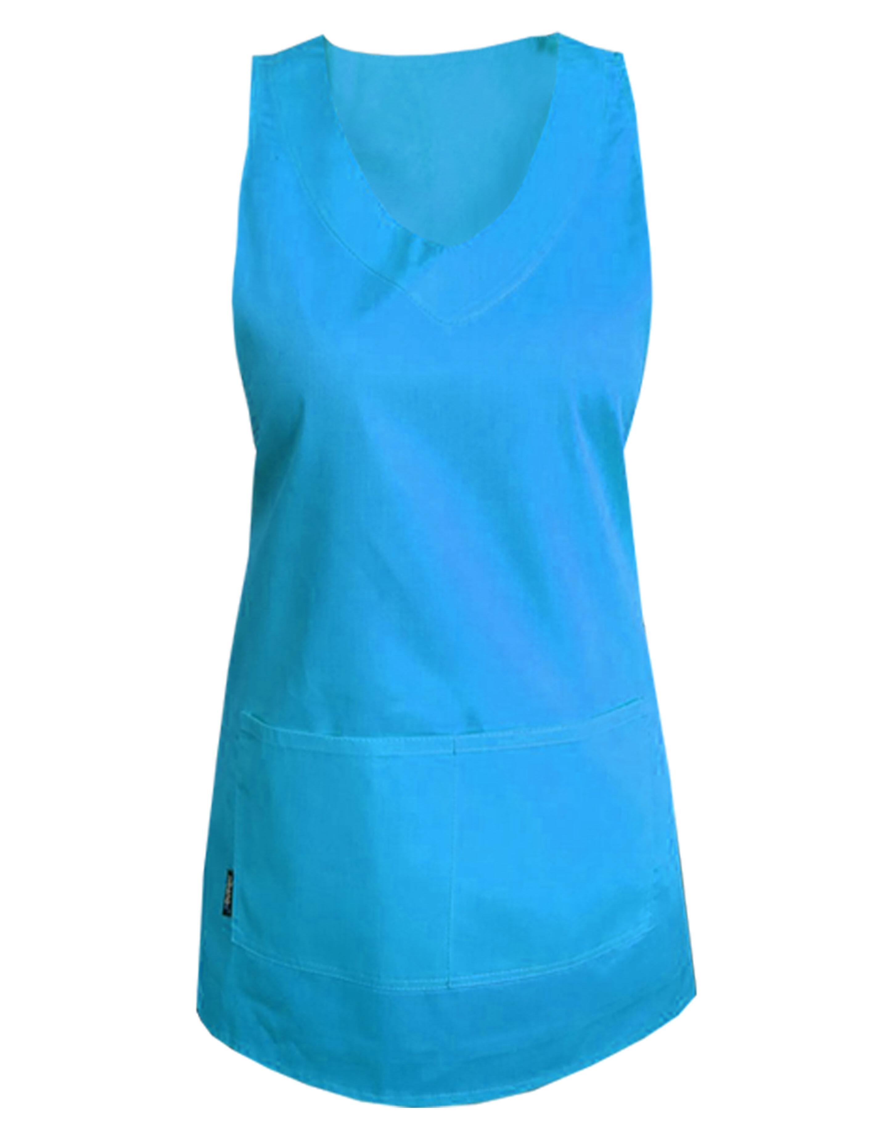 Nibano salon apron turquoise waterproof wrap around
