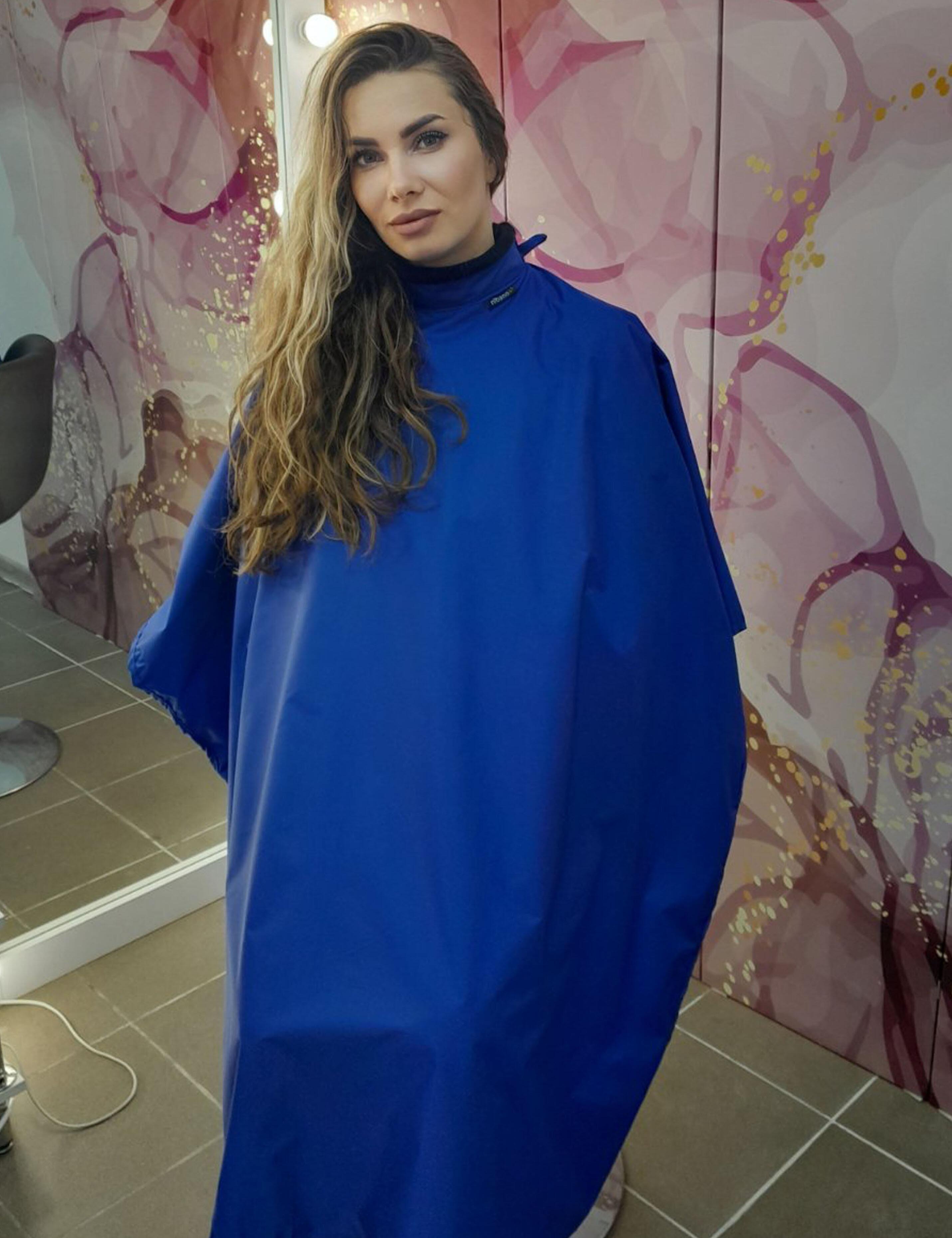 Best Hairdressing gown royal blue in UK
